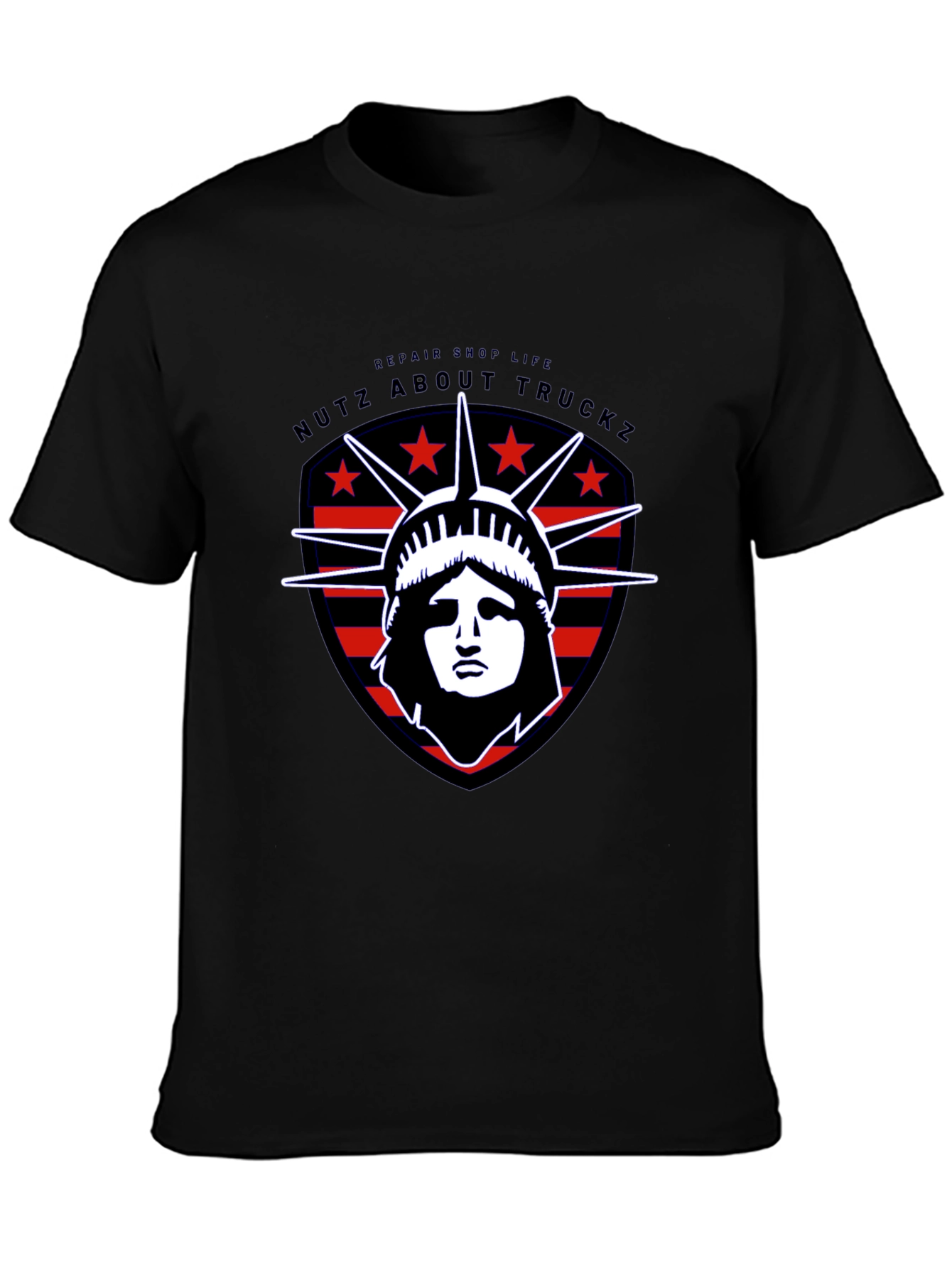 Nutz About Truckz Liberty Graphic Tee - Black Cotton