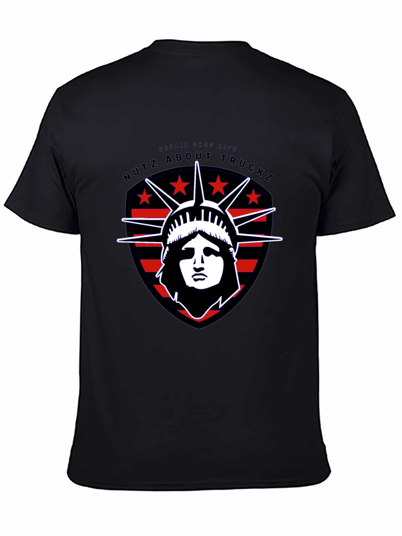 Nutz About Truckz Liberty Graphic Tee - Black Cotton