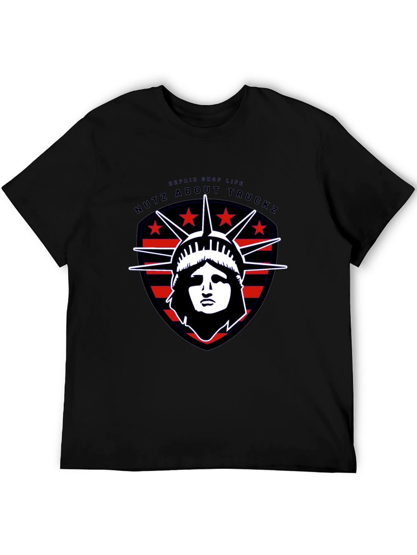 Nutz About Truckz Liberty Graphic Tee - Black Cotton