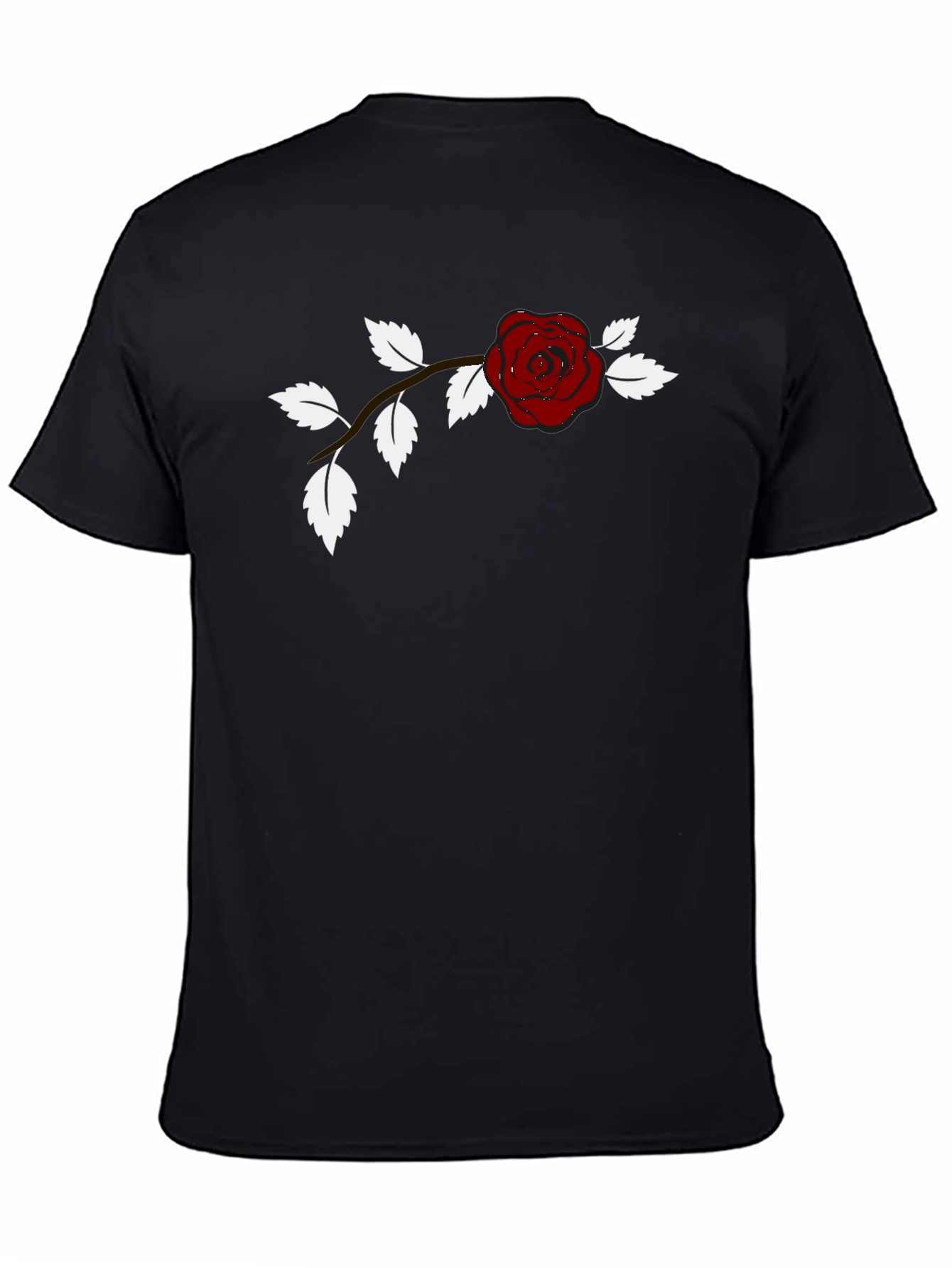Rose Vine Black Graphic Tee