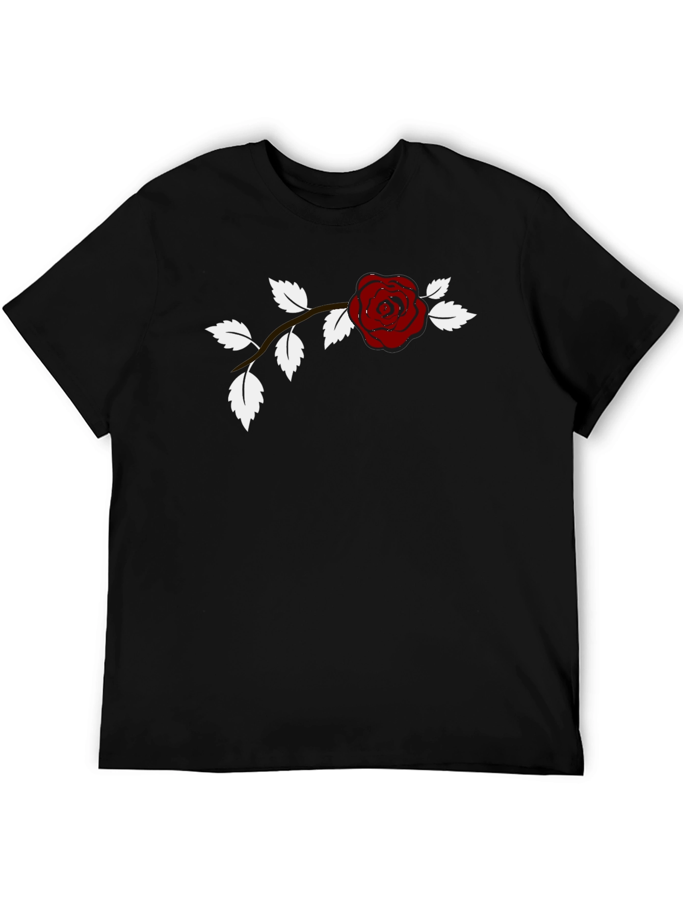 Rose Vine Black Graphic Tee