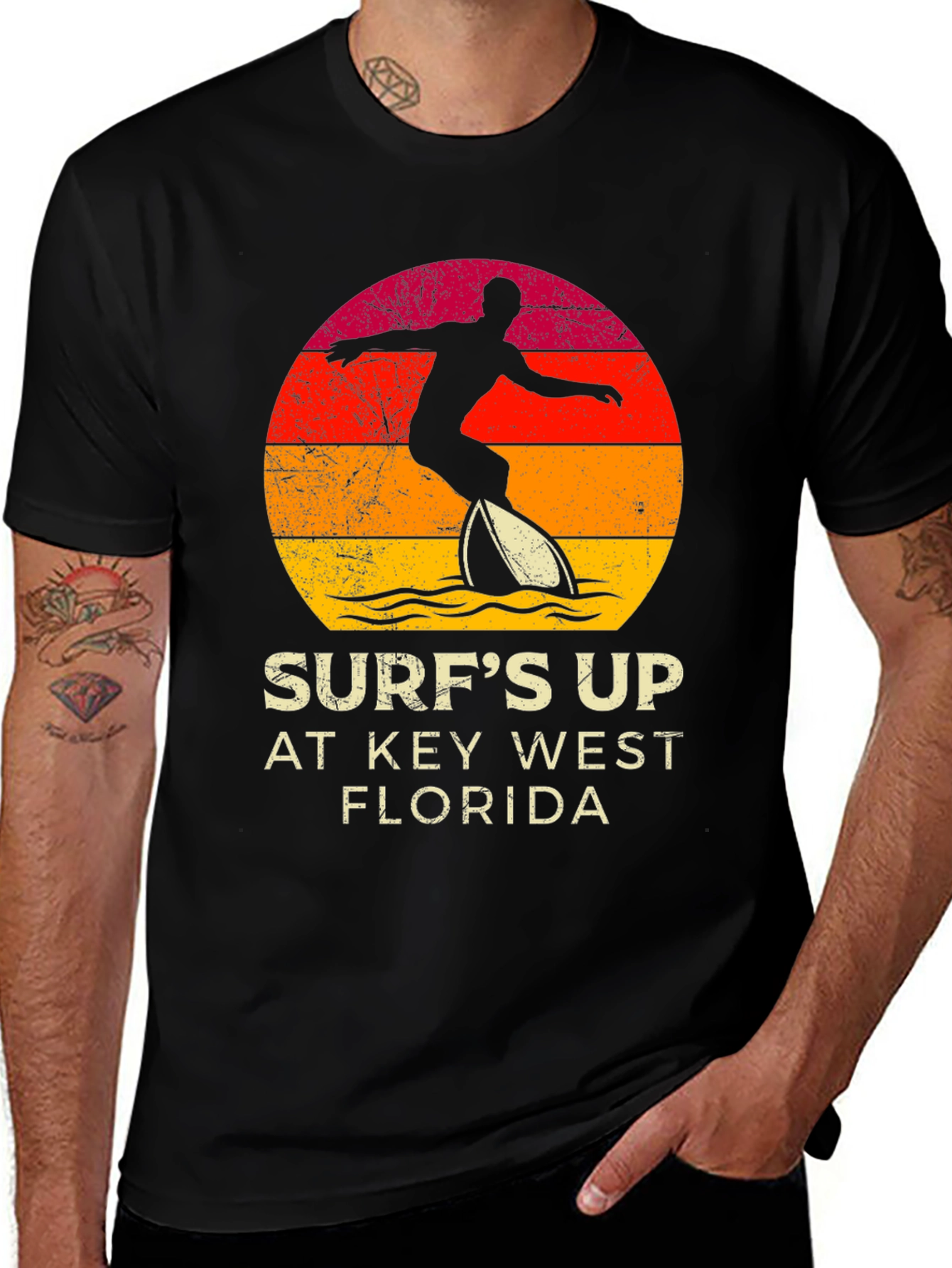 Surfs Up Key West Florida T-Shirt
