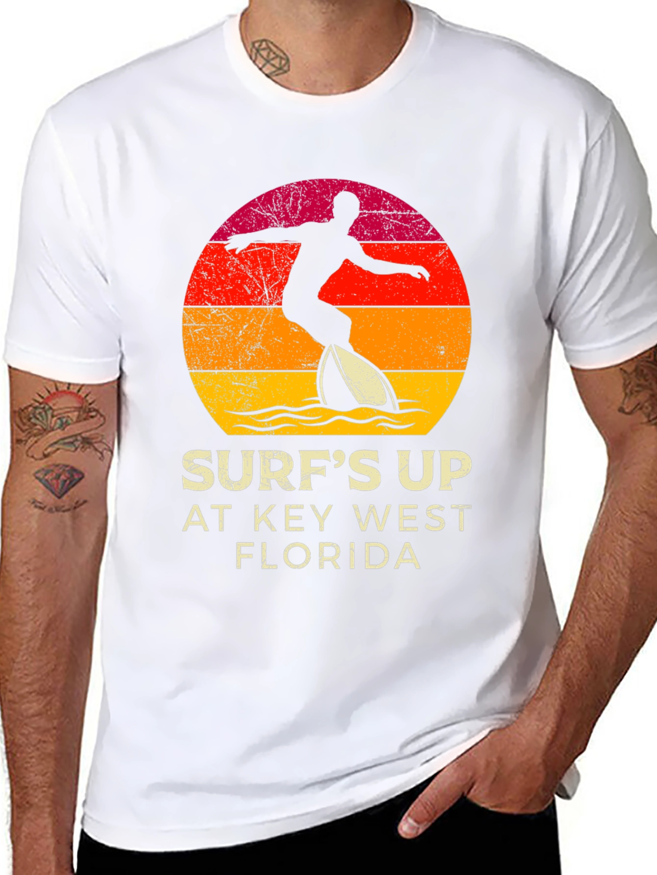 Surfs Up Key West Florida T-Shirt