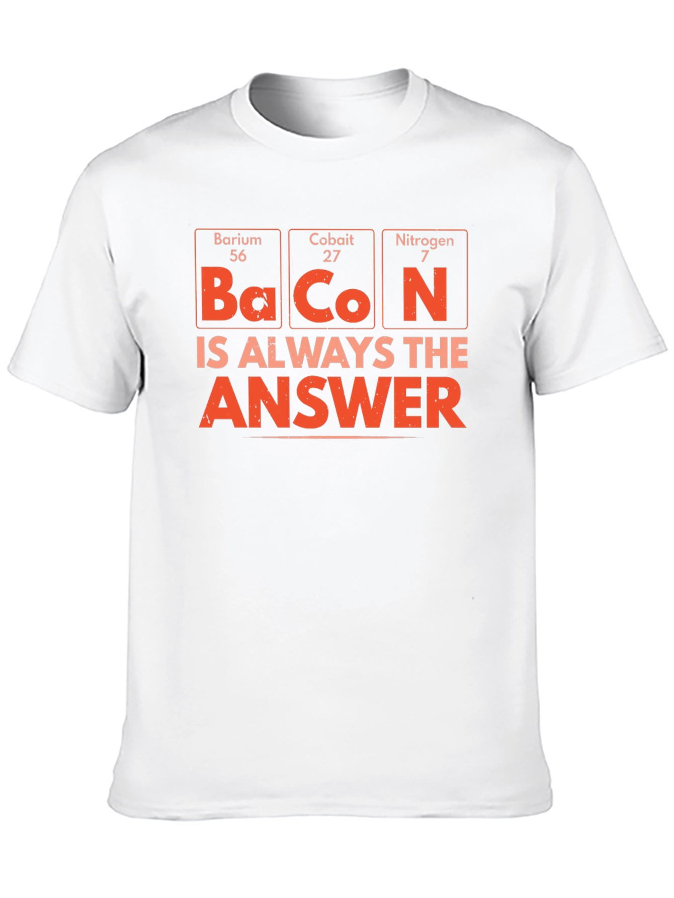 Bacon Chemistry T-Shirt - Periodic Table Humor
