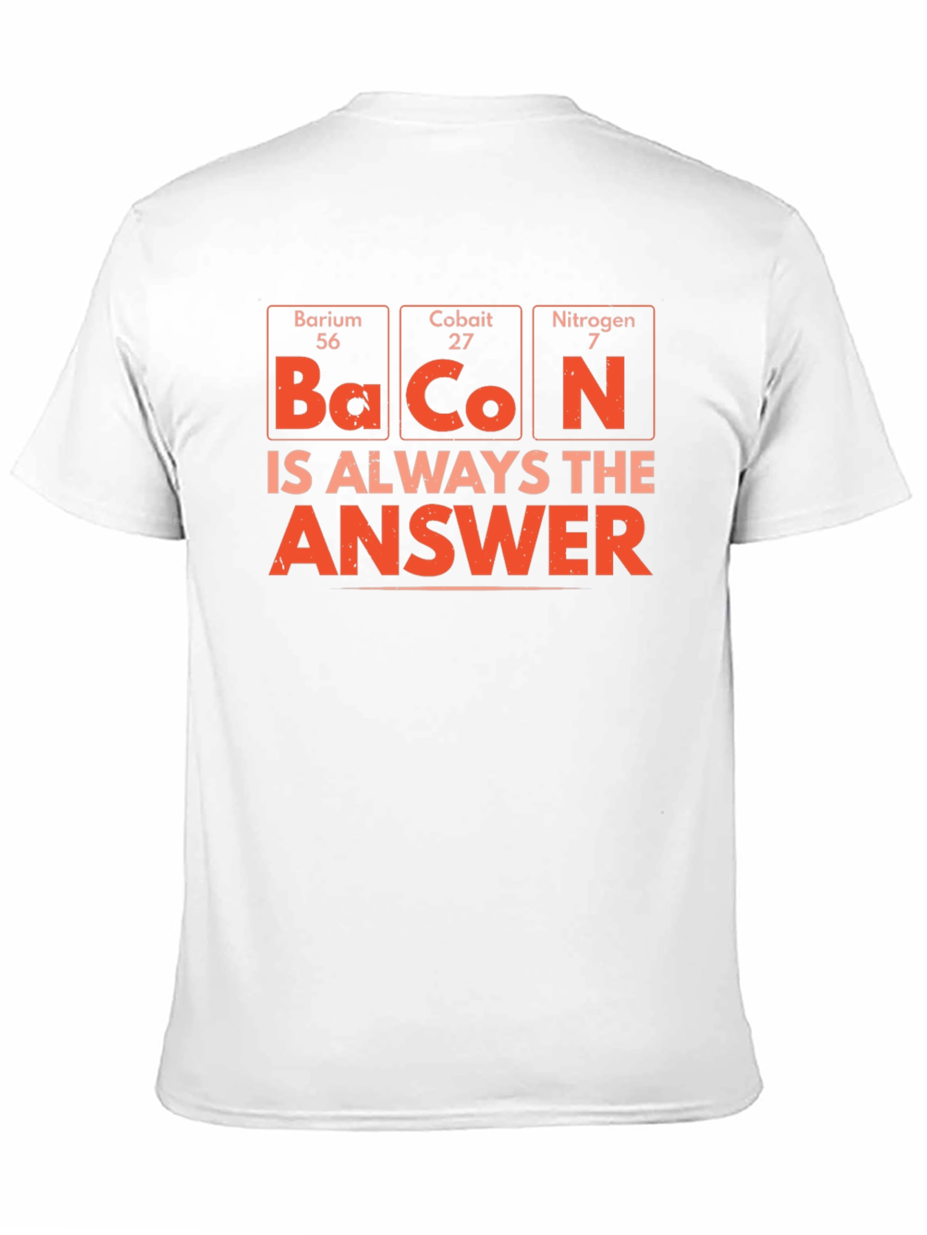 Bacon Chemistry T-Shirt - Periodic Table Humor