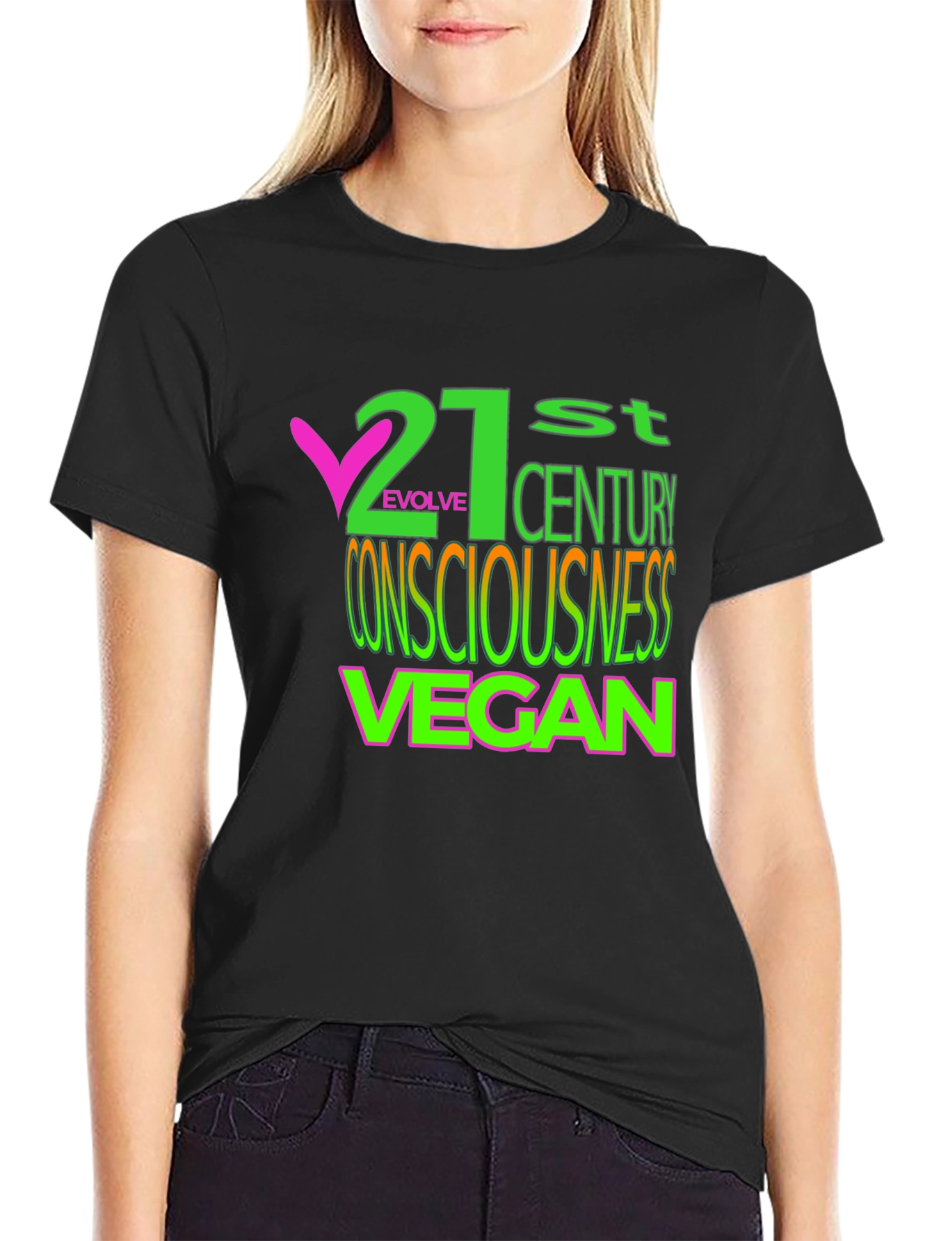 21st Century Vegan Consciousness Graphic Tee