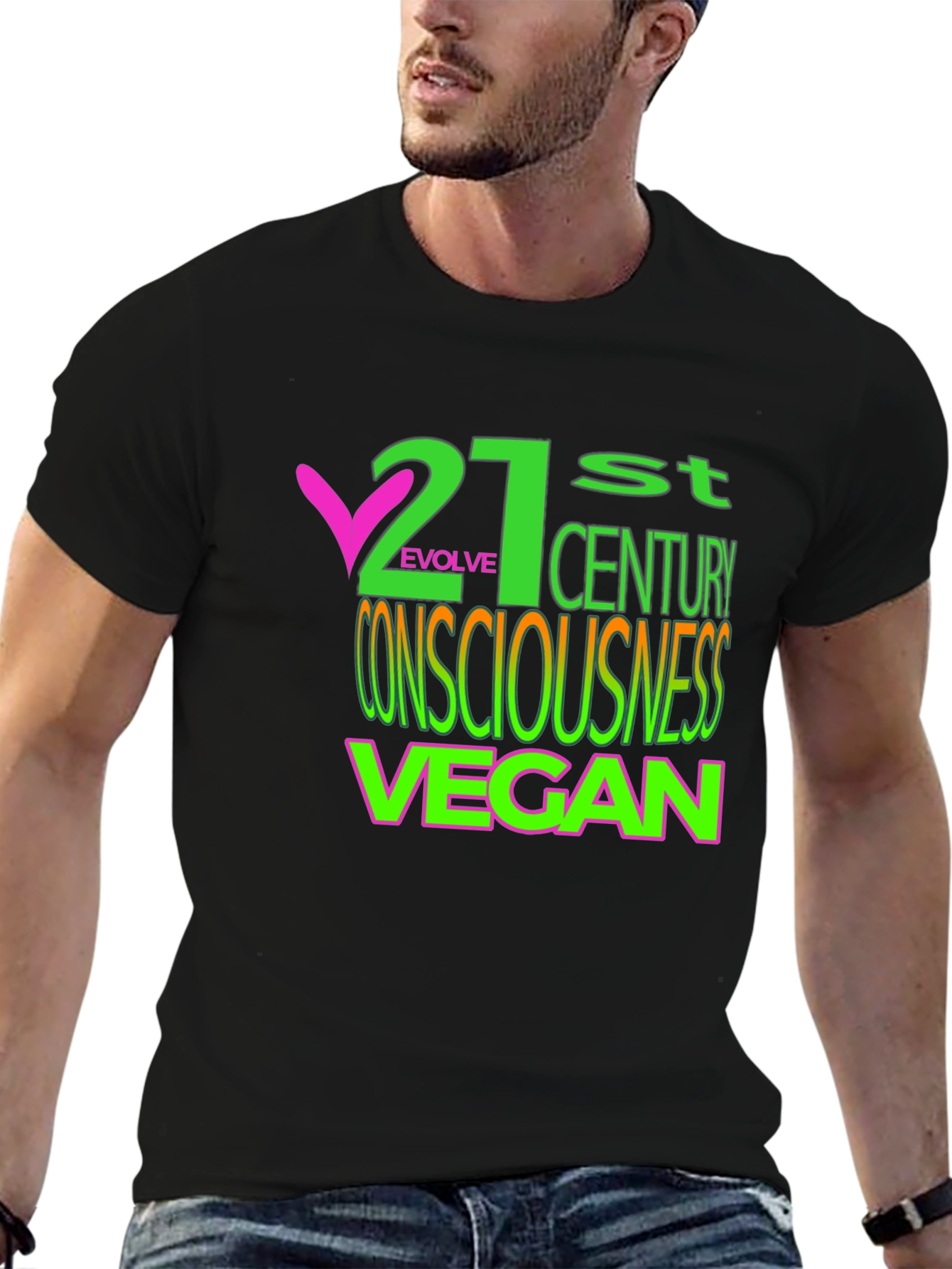 21st Century Vegan Consciousness Graphic Tee