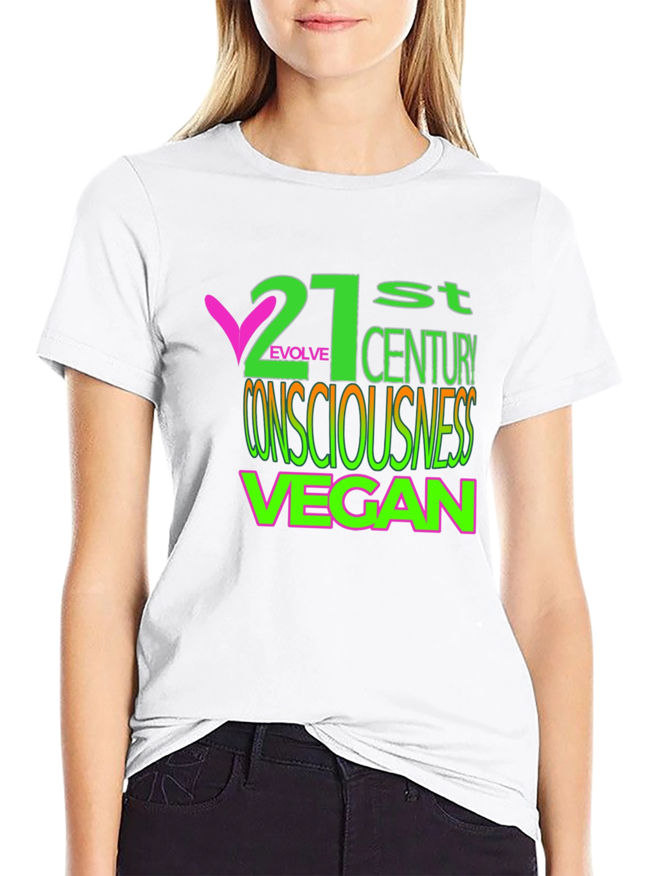 21st Century Vegan Consciousness Graphic Tee