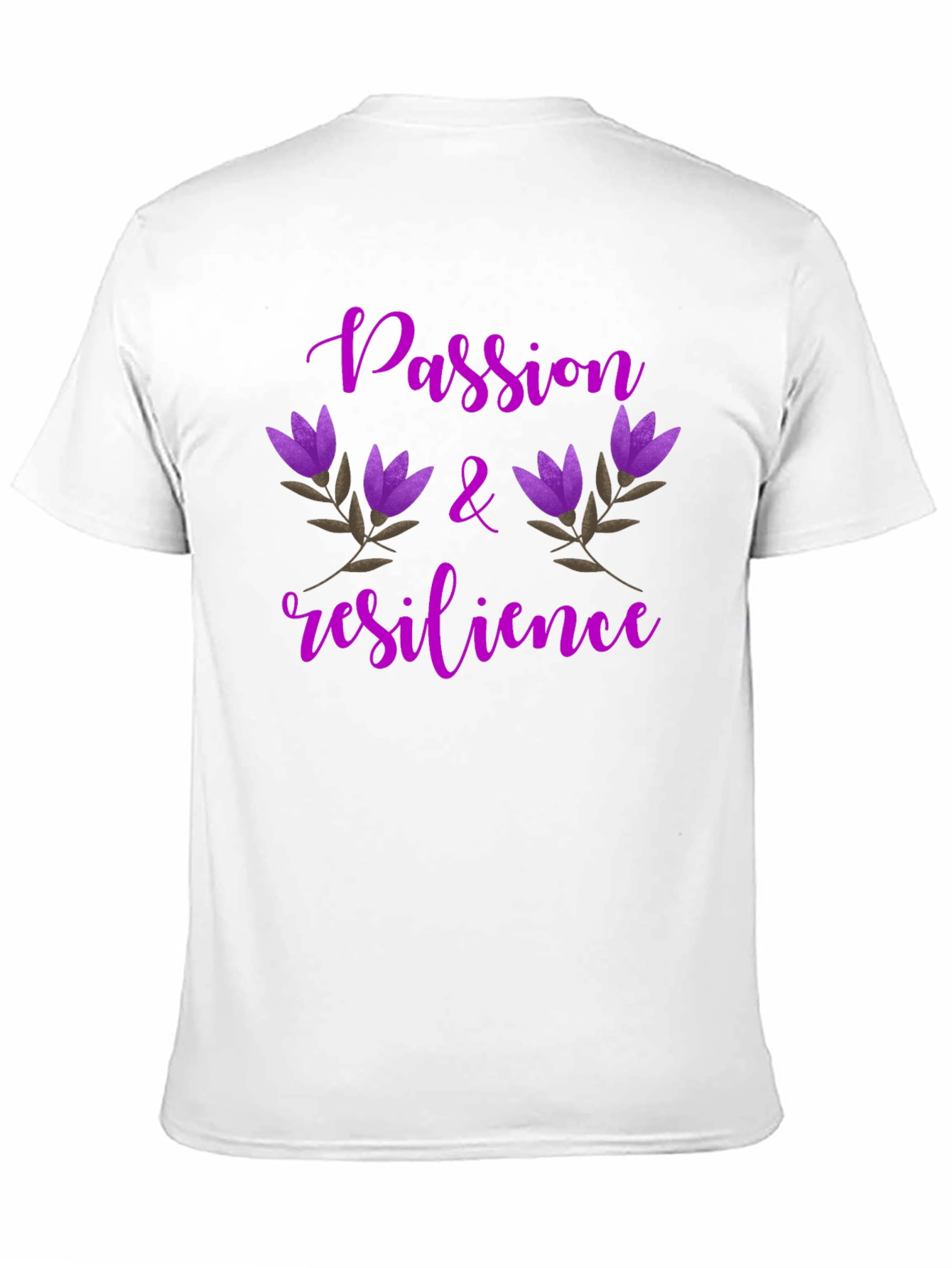 Passion & Resilience Floral Tee - Black