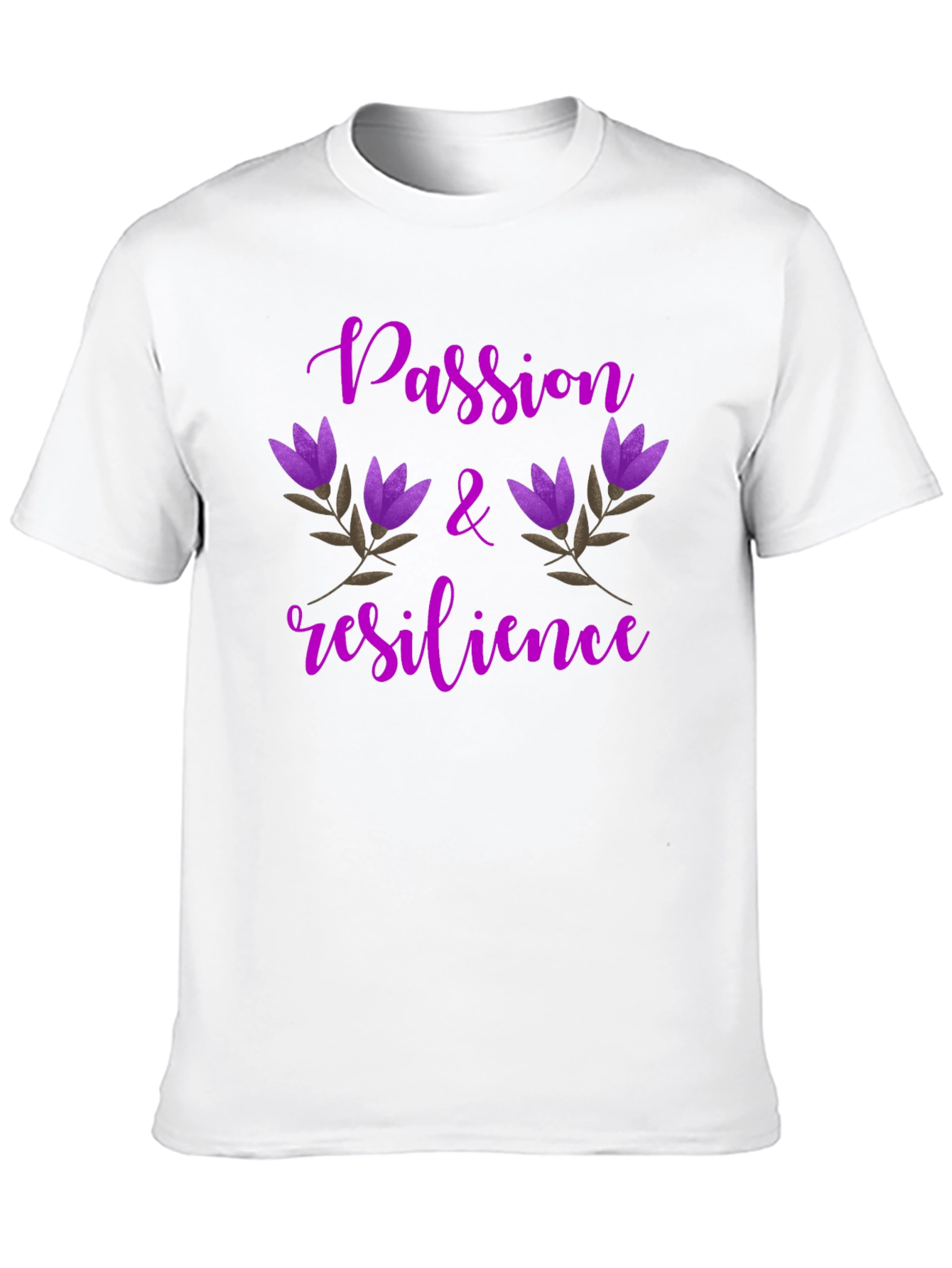 Passion & Resilience Floral Tee - Black