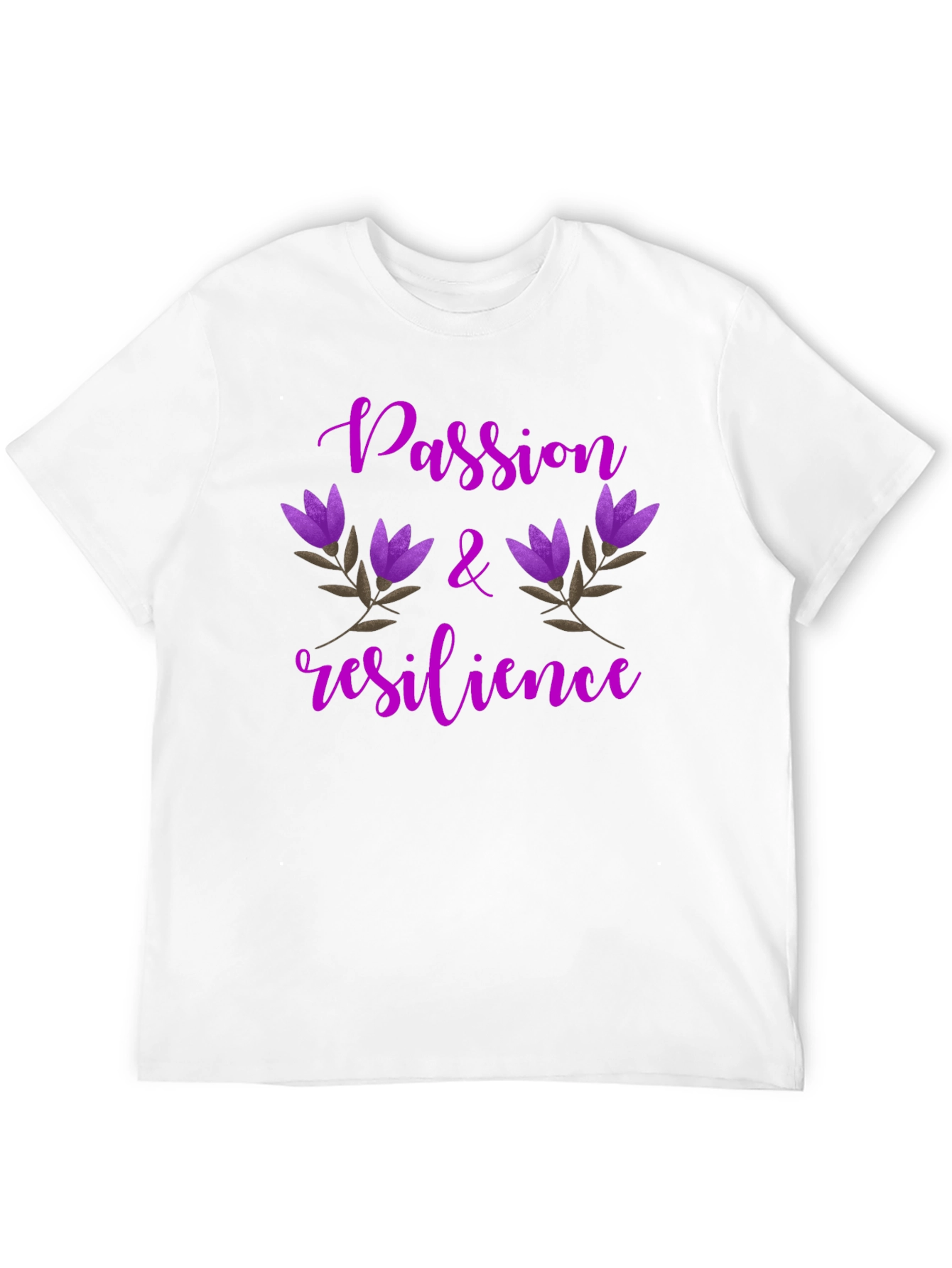 Passion & Resilience Floral Tee - Black