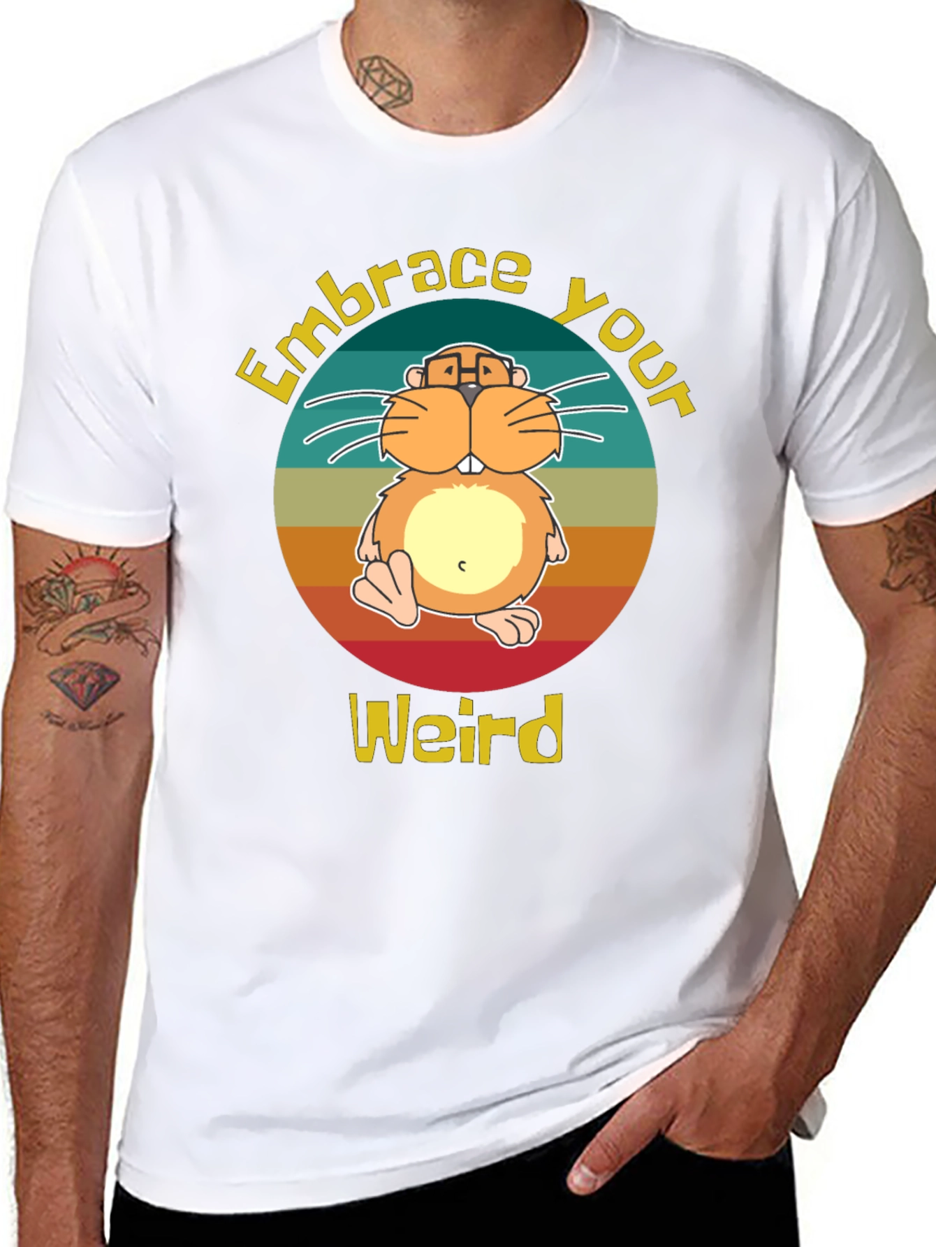Embrace Your Weird Hamster Graphic Tee