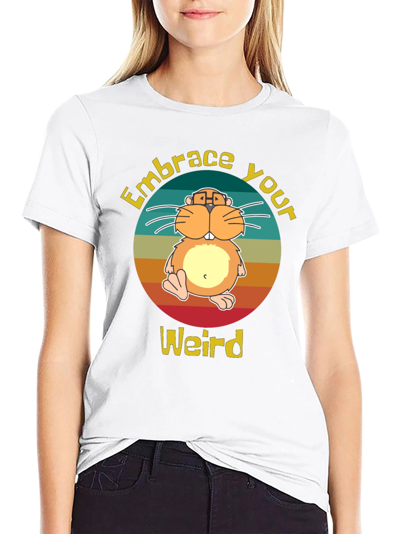 Embrace Your Weird Hamster Graphic Tee