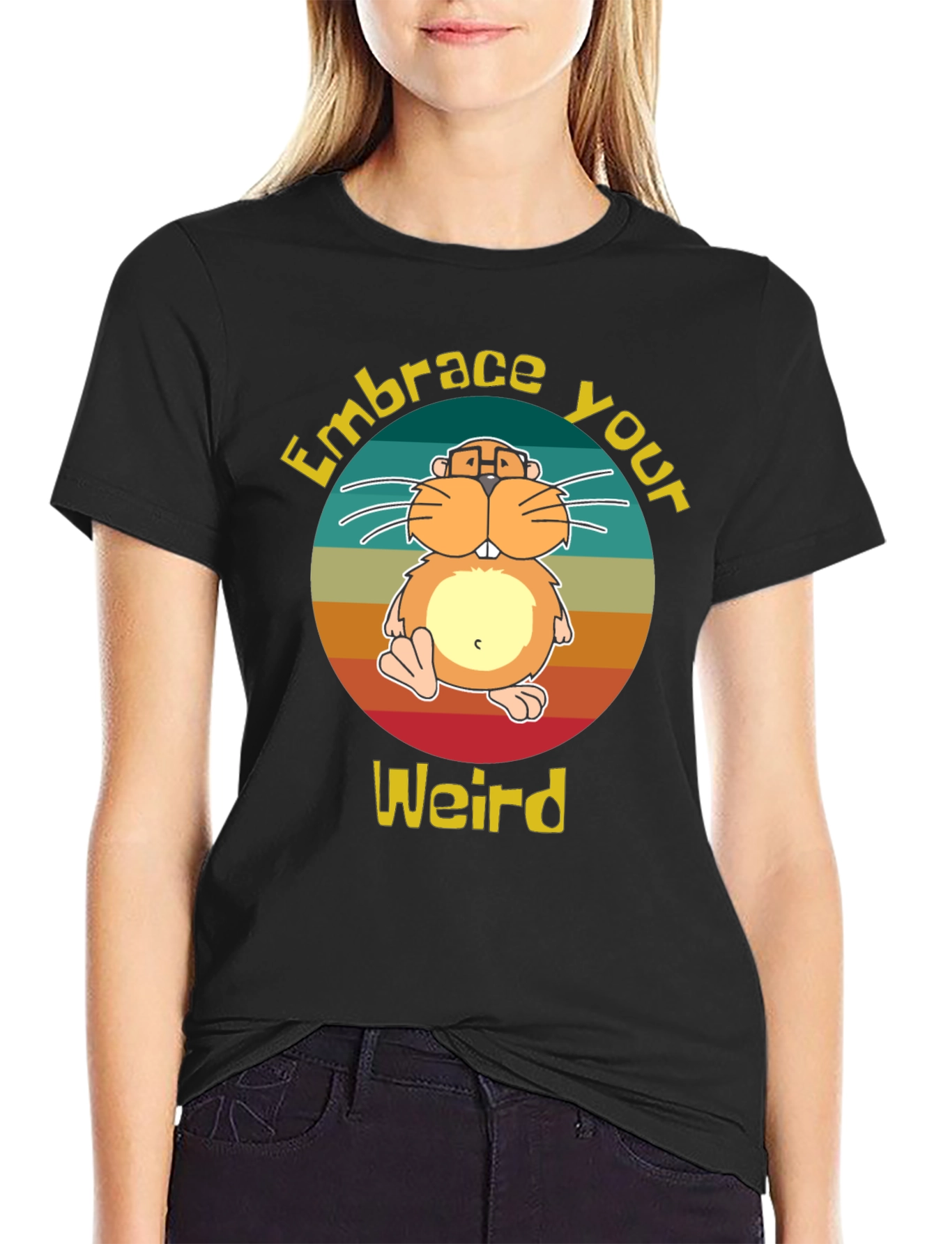 Embrace Your Weird Hamster Graphic Tee