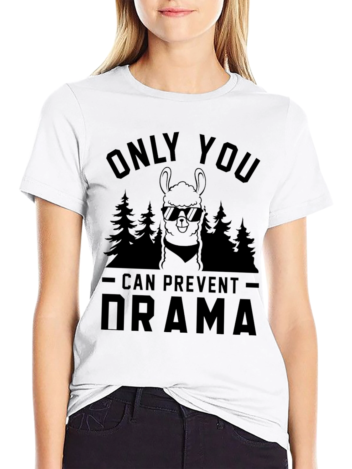 Only You Can Prevent Drama Llama Graphic Tee