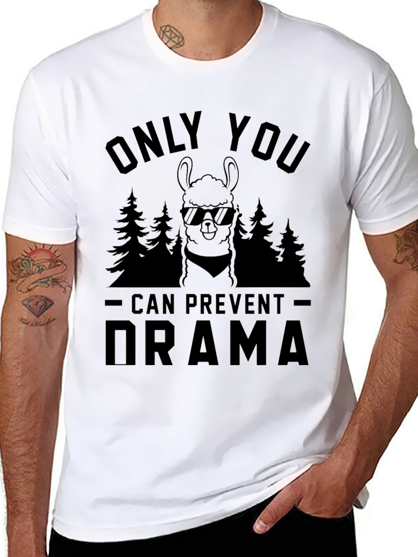 Only You Can Prevent Drama Llama Graphic Tee