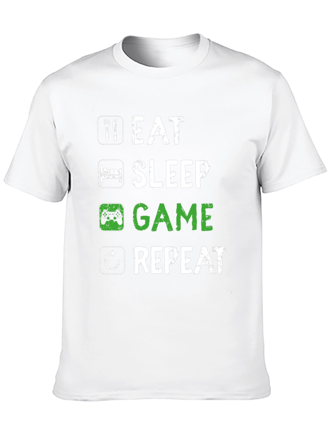 Eat Sleep Game Repeat T-Shirt - Gamer Life Tee
