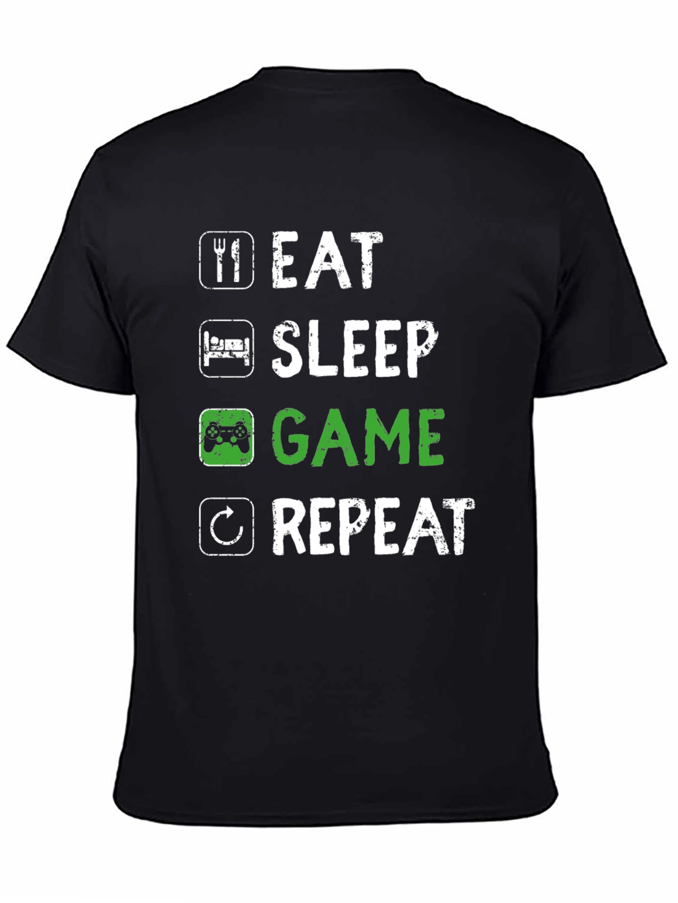 Eat Sleep Game Repeat T-Shirt - Gamer Life Tee