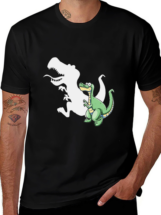Dinosaur Shadow T-Shirt - Fun Graphic Tee