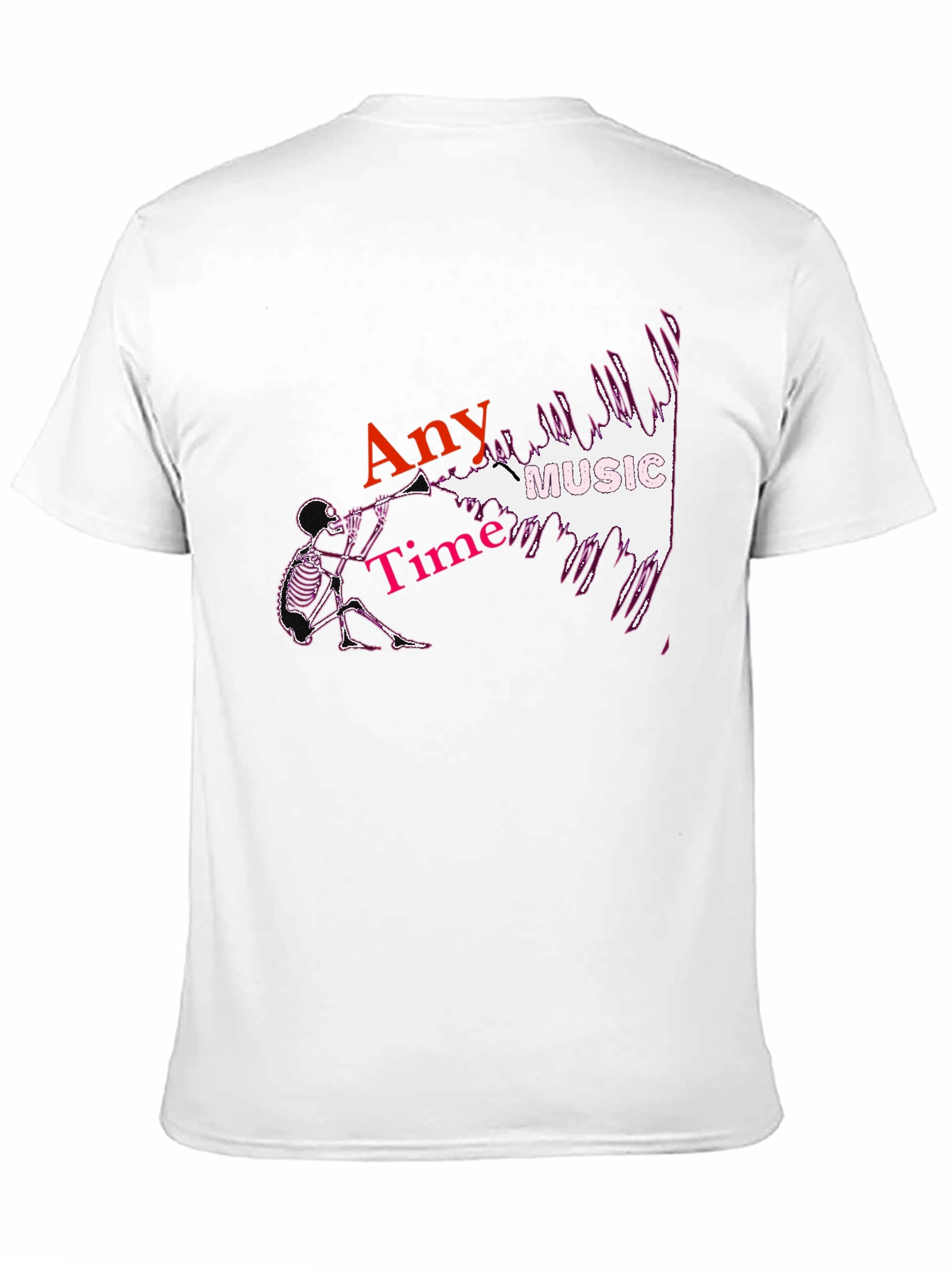 Any Time Music Skeleton T-Shirt