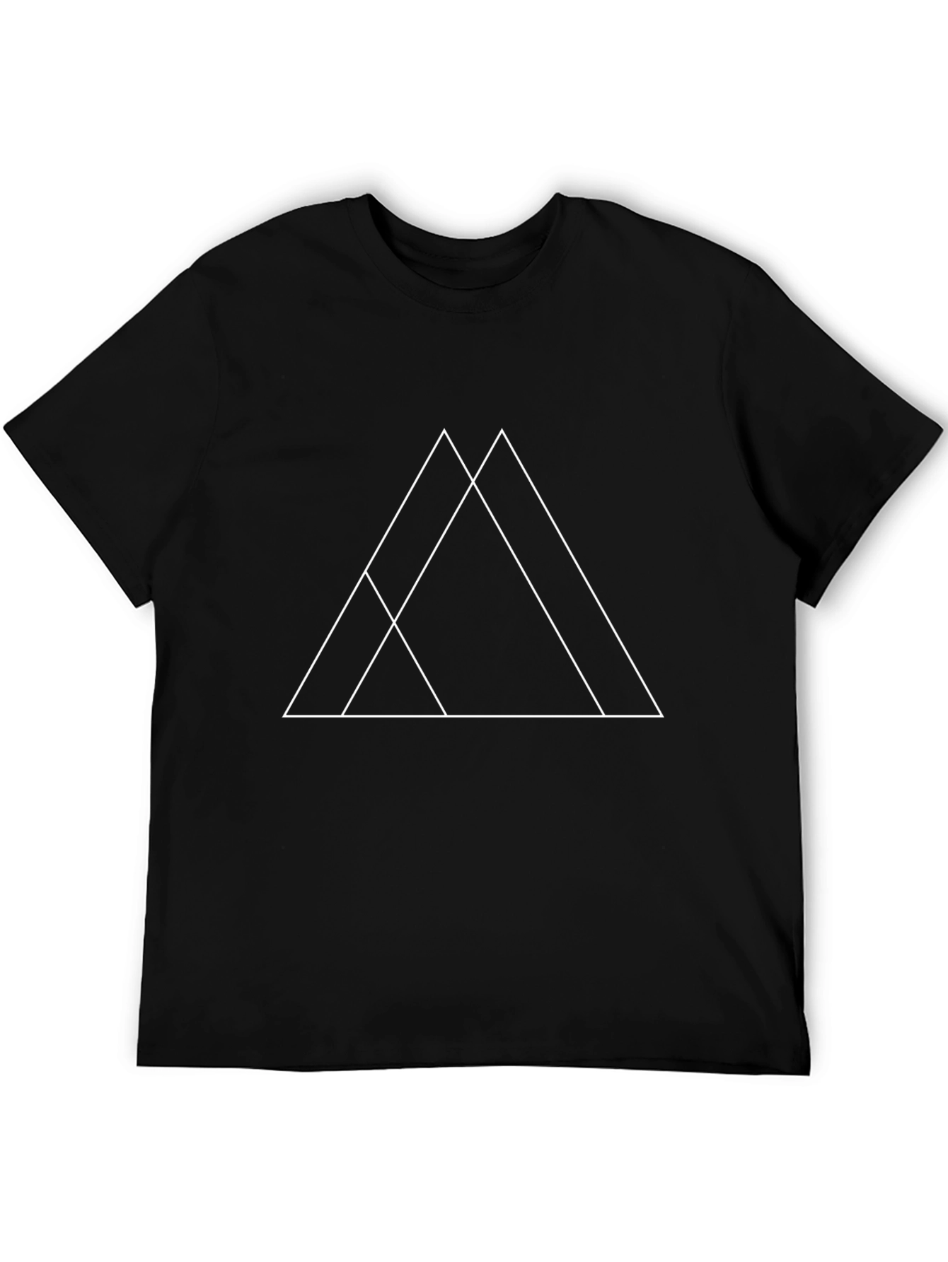 Geometric Triangle T-Shirt - Modern Minimalist Design
