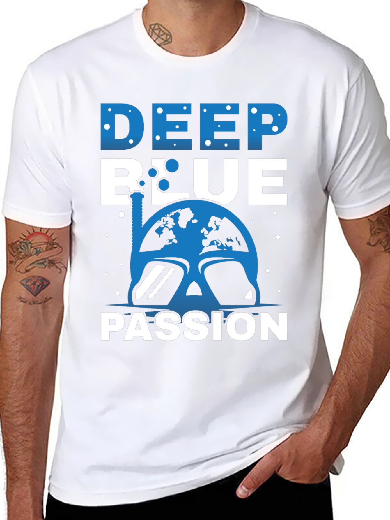 Deep Blue Passion Scuba Diving T-Shirt