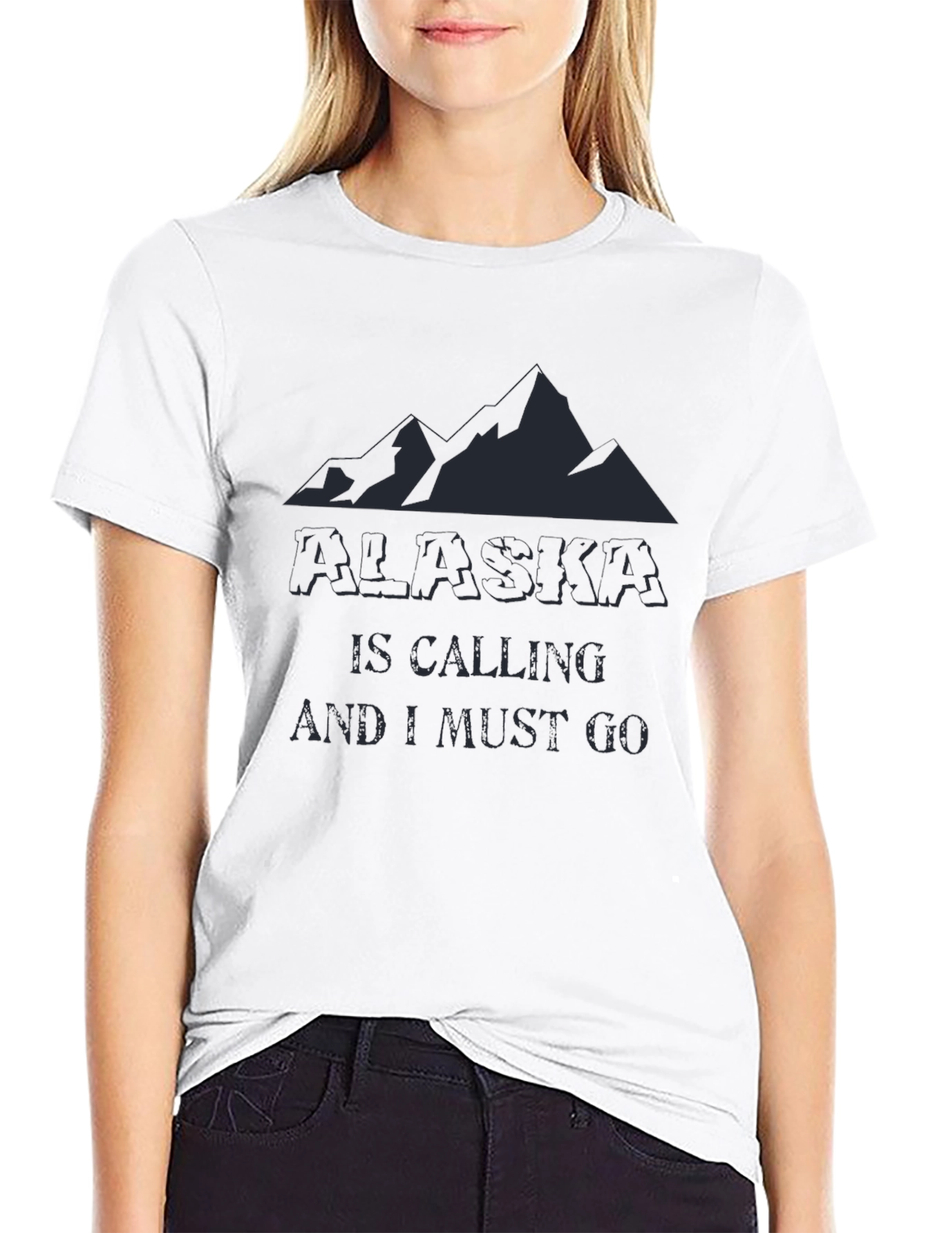 Alaska Is Calling T-Shirt - Mountain Design