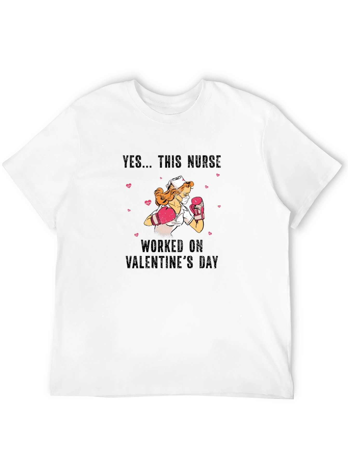 Valentines Day Nurse Boxing T-Shirt