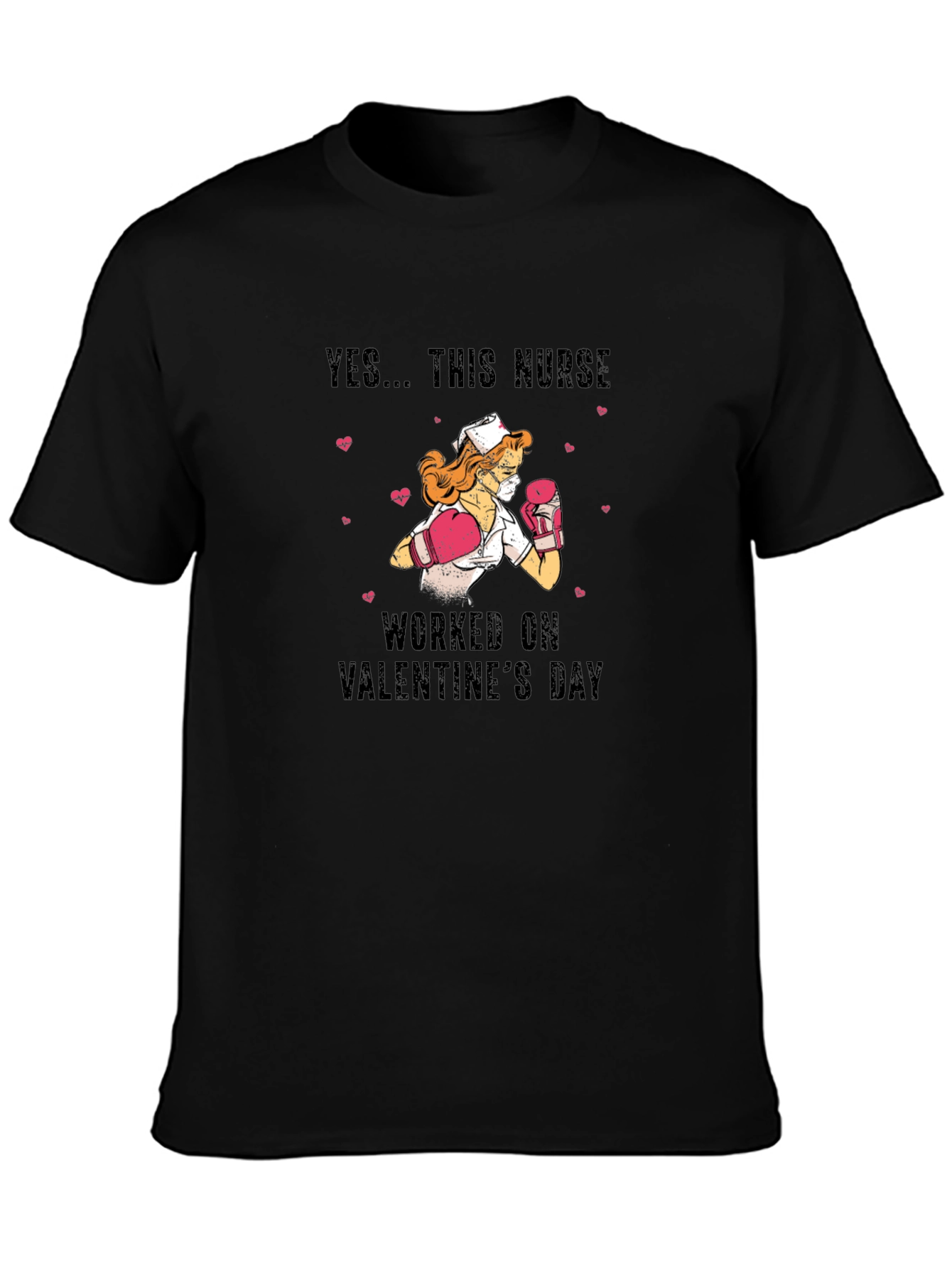 Valentines Day Nurse Boxing T-Shirt