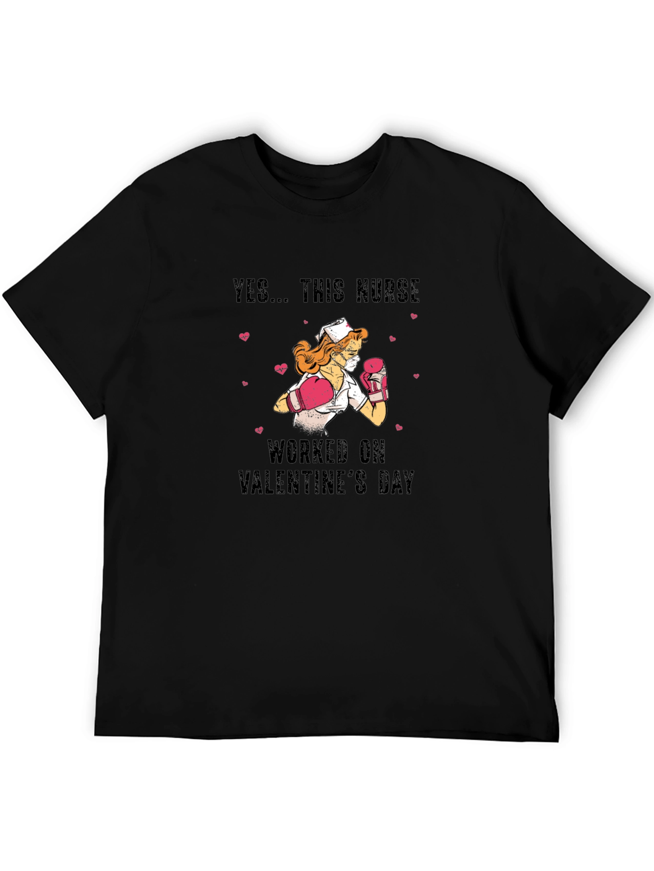 Valentines Day Nurse Boxing T-Shirt