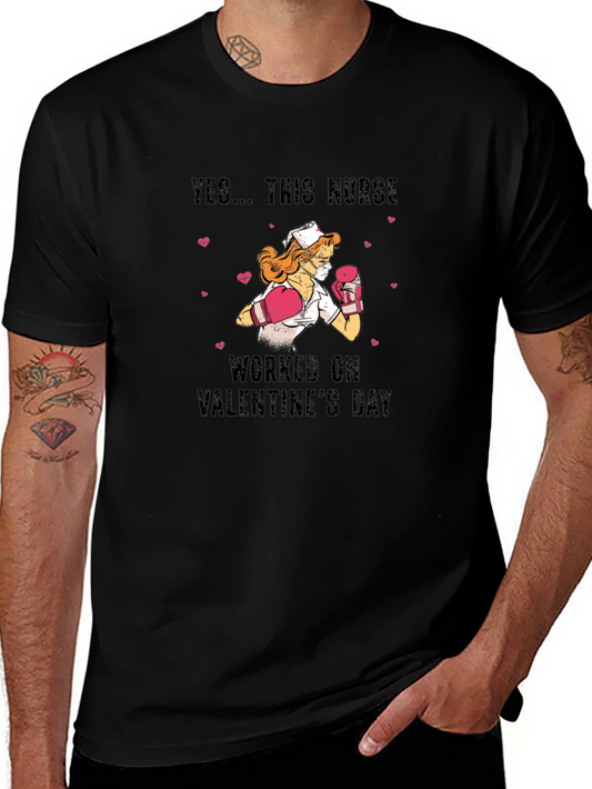 Valentines Day Nurse Boxing T-Shirt