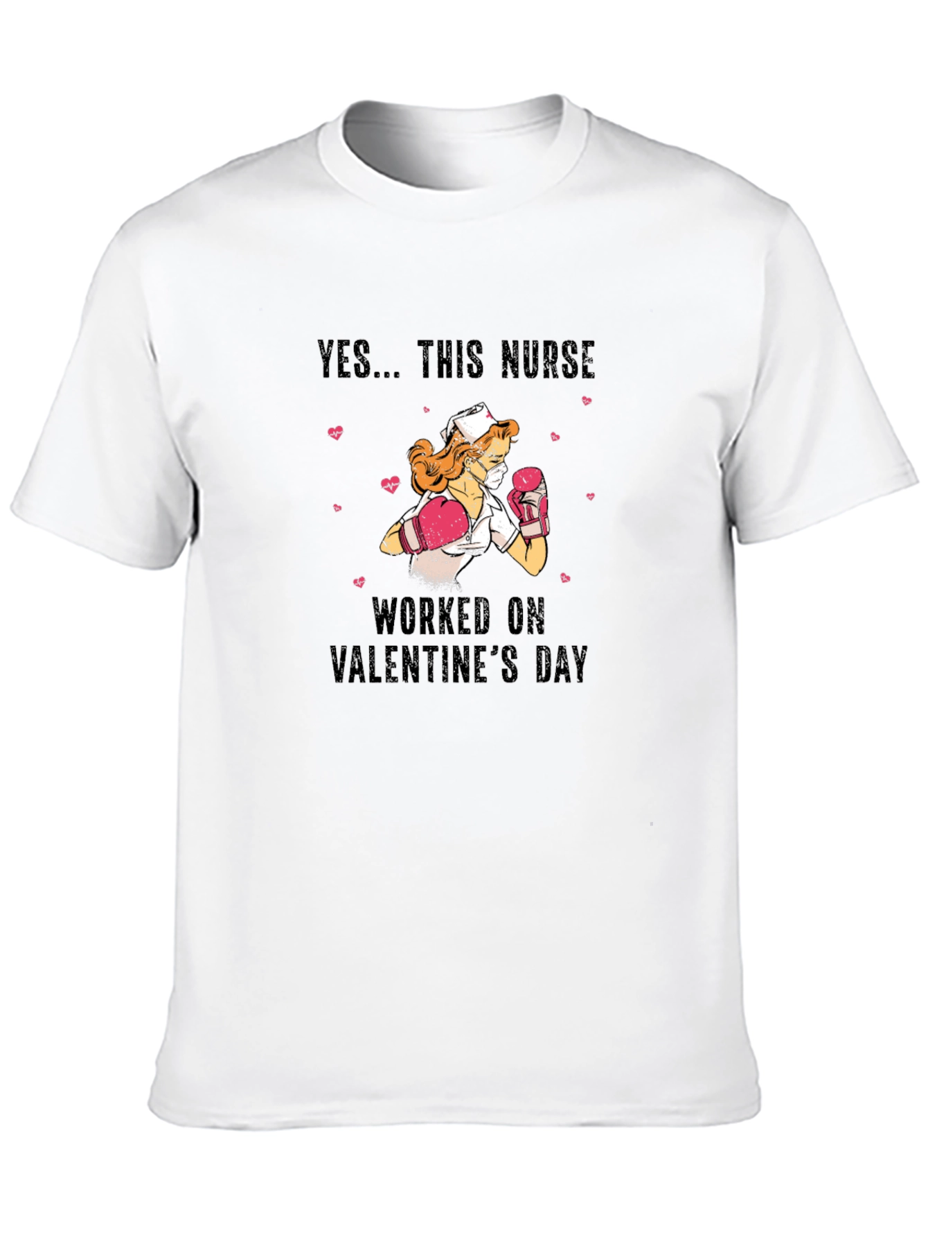 Valentines Day Nurse Boxing T-Shirt