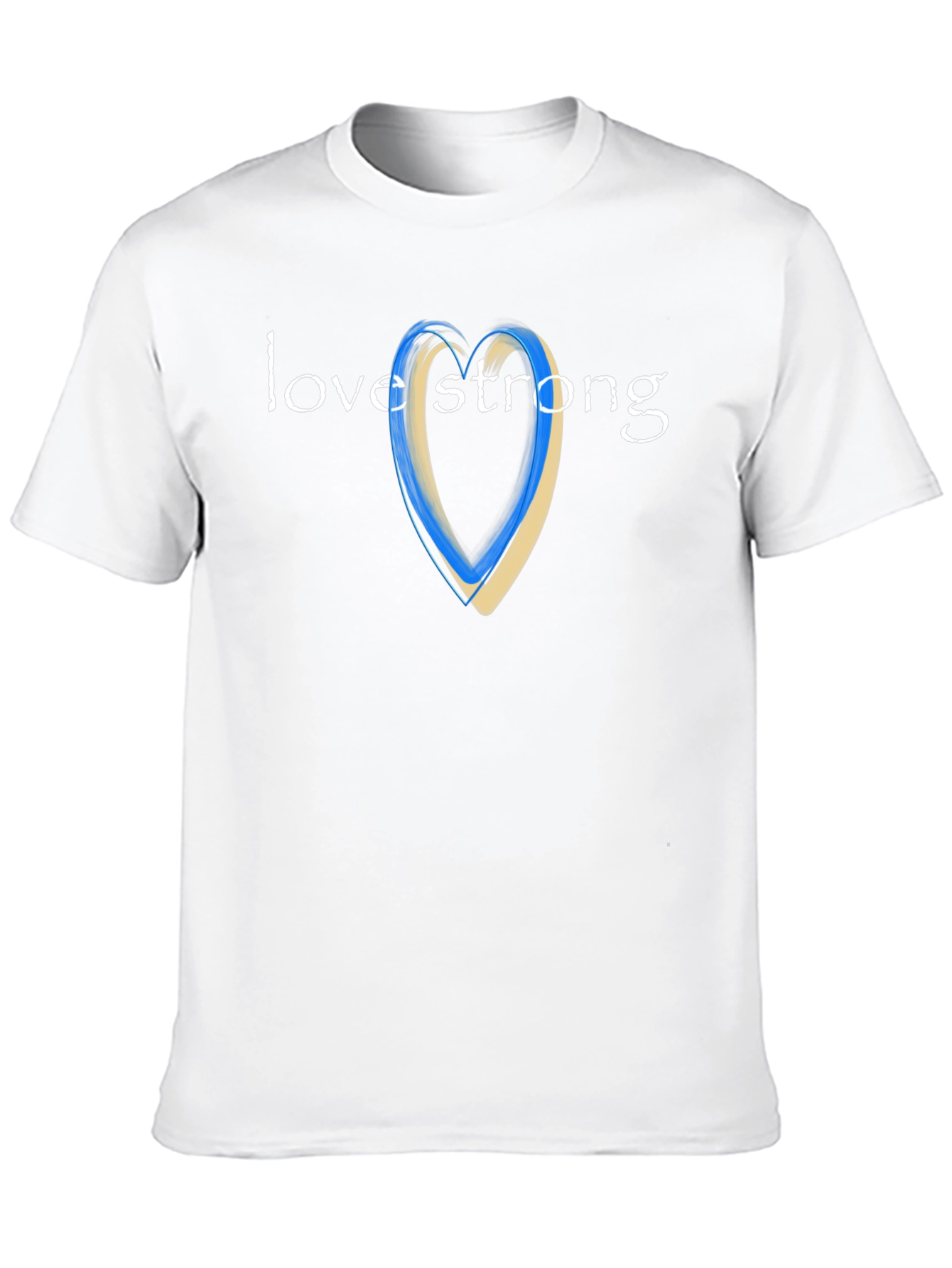 Love Strong Ukraine Heart T-Shirt