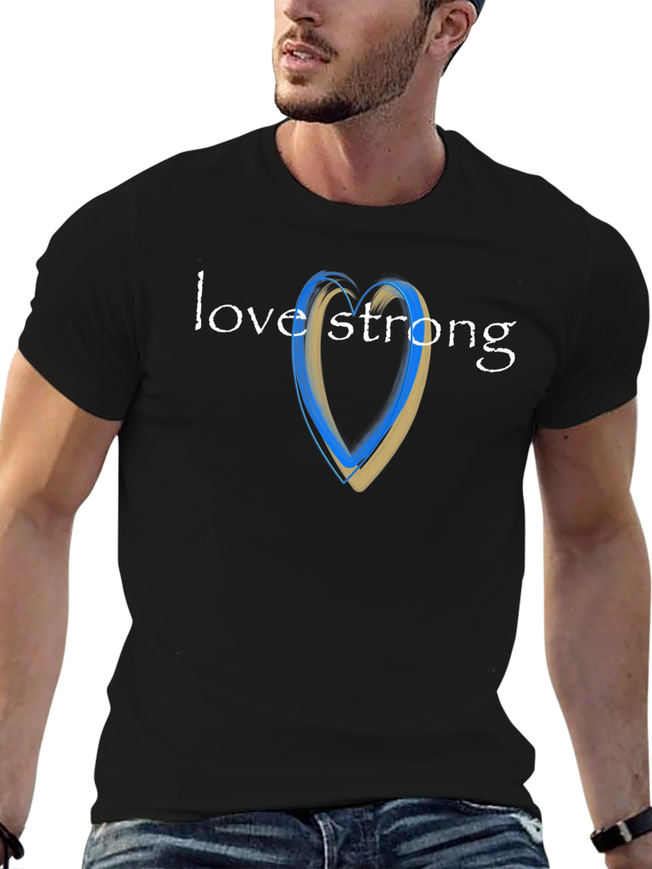 Love Strong Ukraine Heart T-Shirt