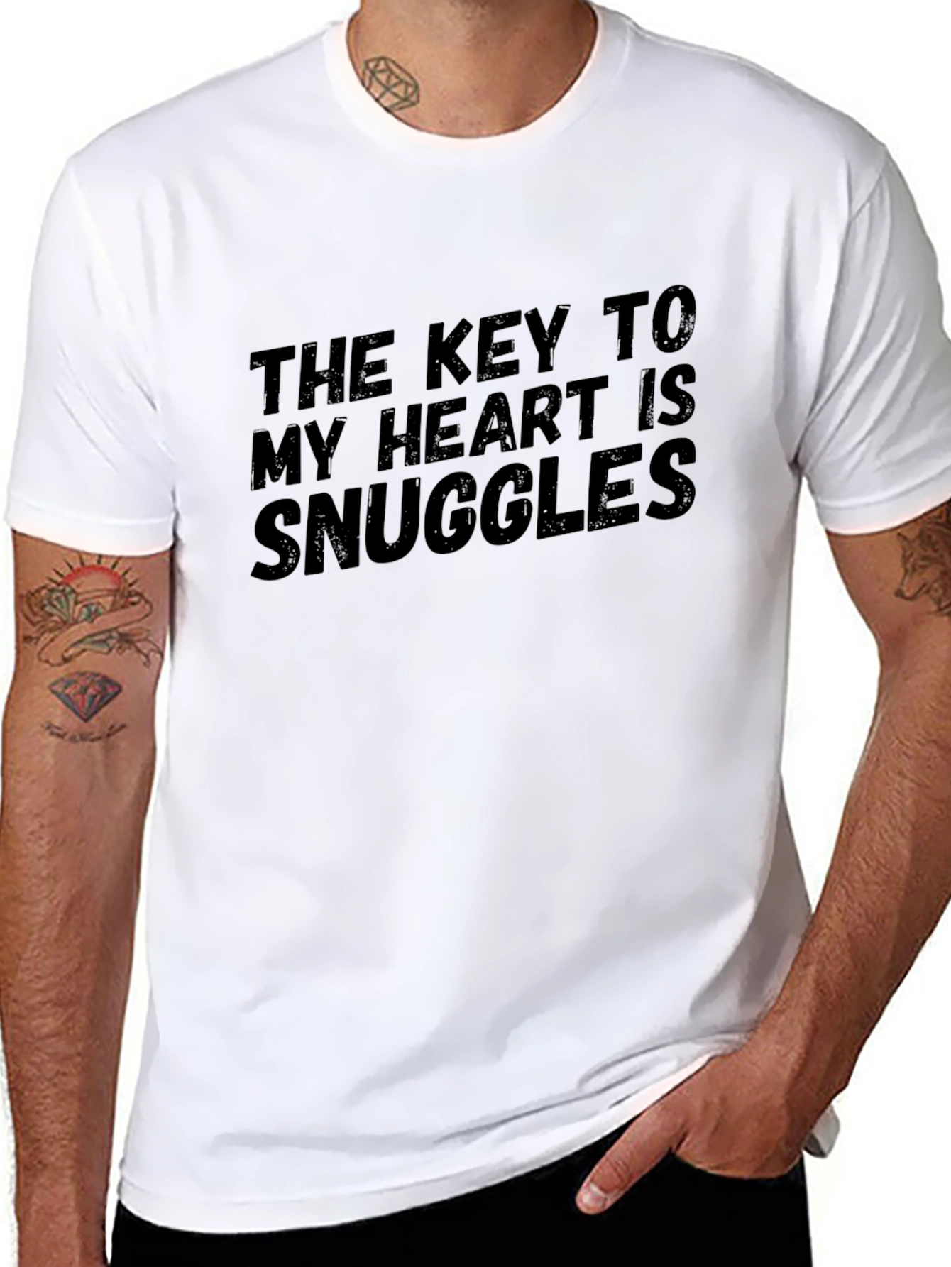 Snuggles Heart T-Shirt |  Mens Graphic Tee