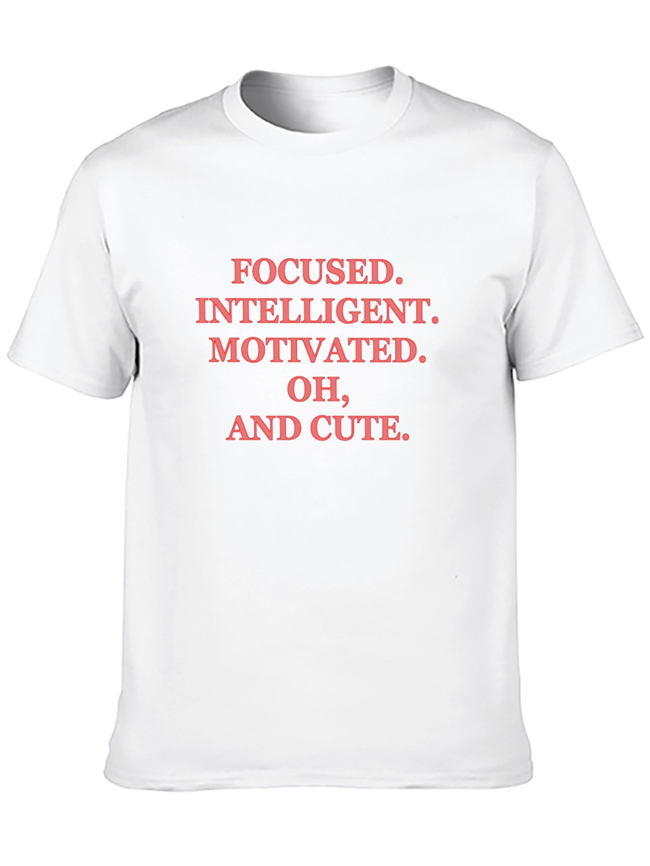 Focused Intelligent Cute Black T-Shirt