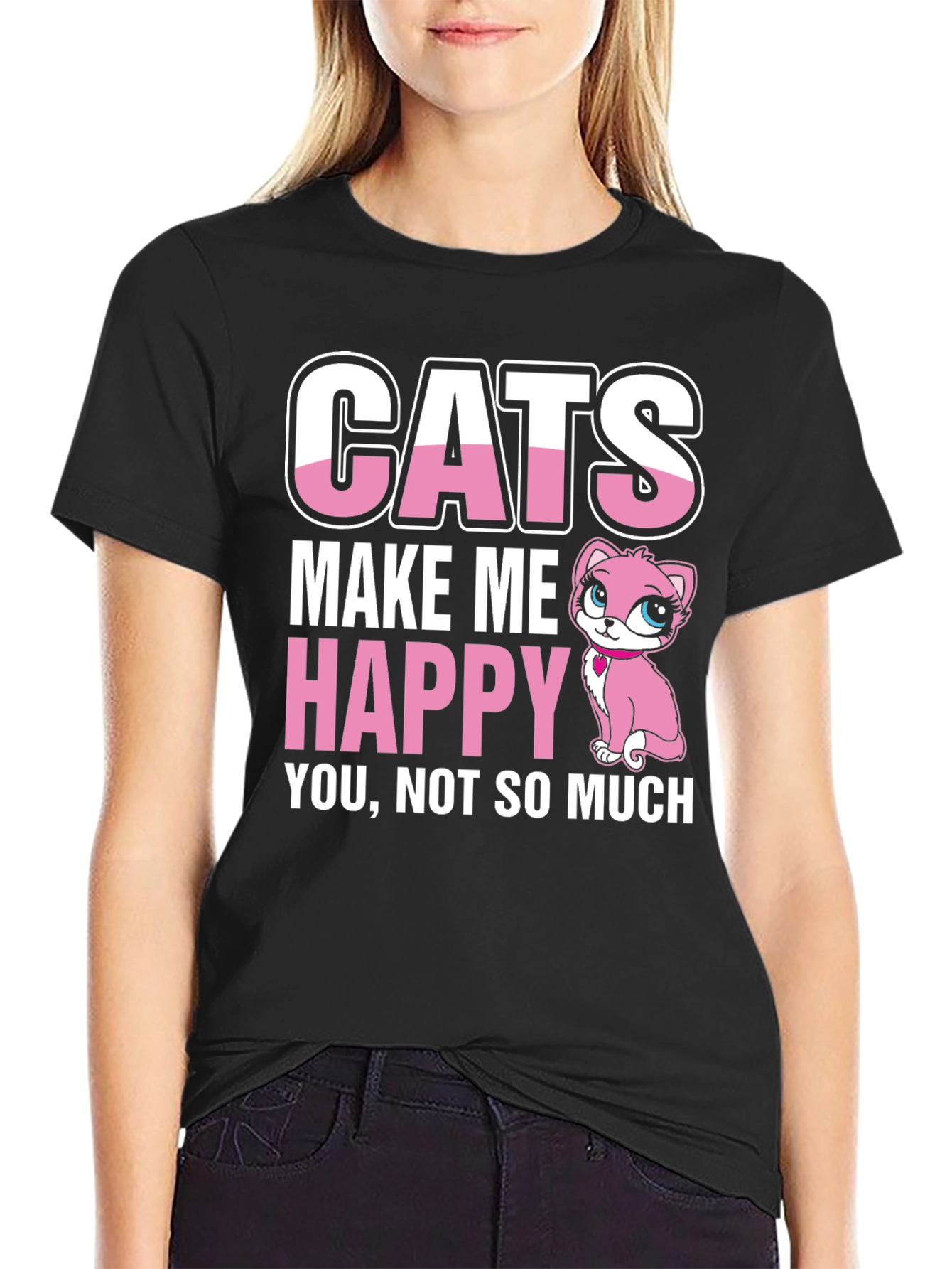 Cats Make Me Happy T-Shirt