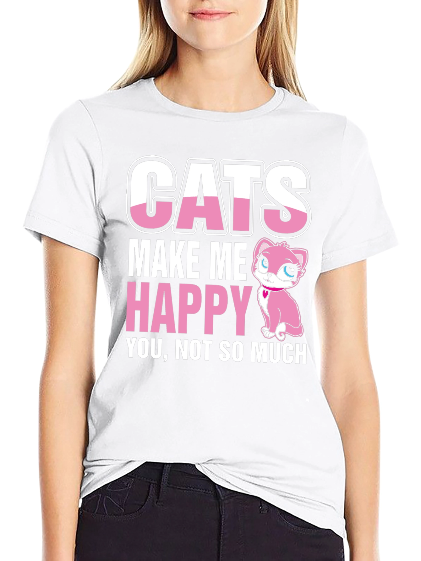 Cats Make Me Happy T-Shirt