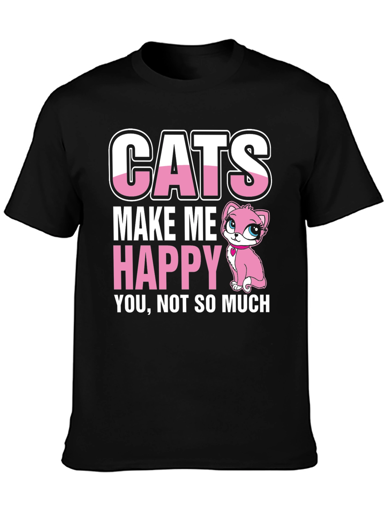 Cats Make Me Happy T-Shirt