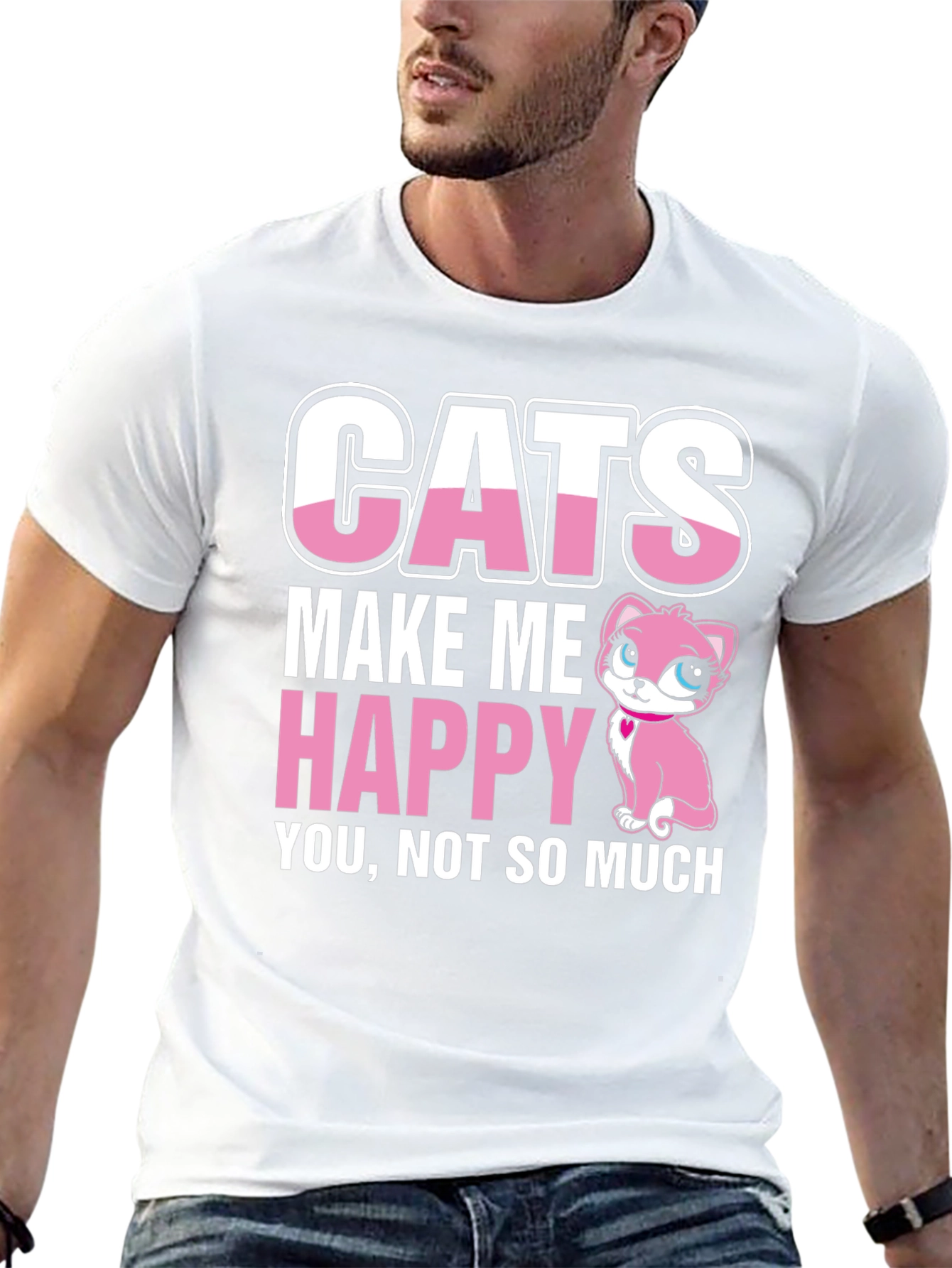 Cats Make Me Happy T-Shirt