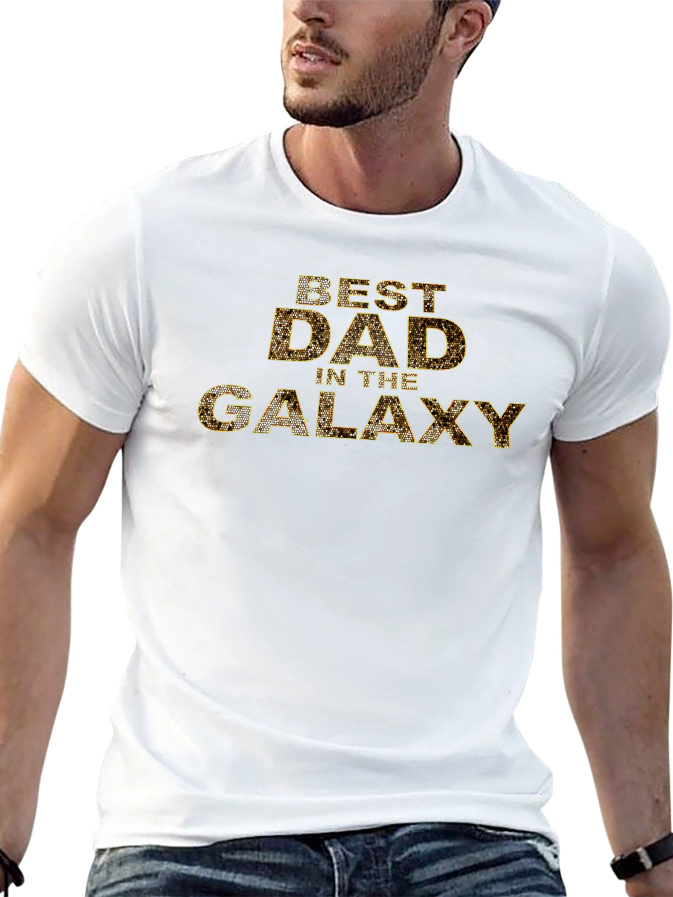 Best Dad in the Galaxy Black T-Shirt