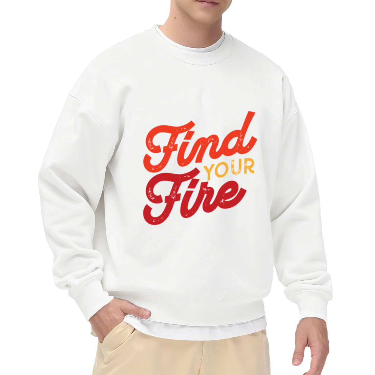 Find YOUR Fire - Flames & Fire Graphic ԲÁìÎÀÒÂ | Unisex Pullover Sweatshirt