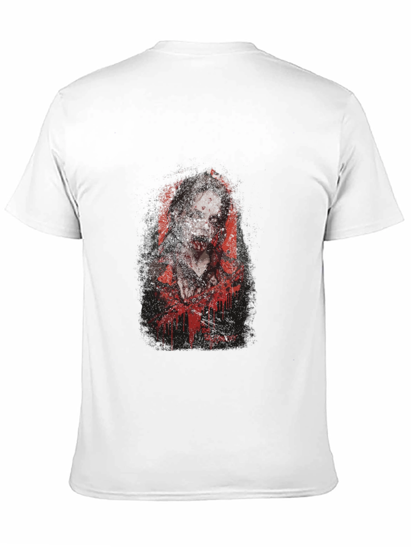 Zombie Graphic Print Tee - Black