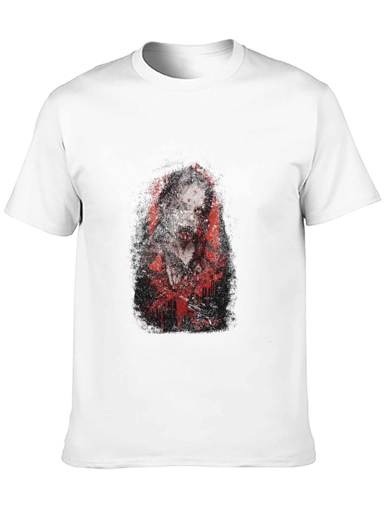 Zombie Graphic Print Tee - Black