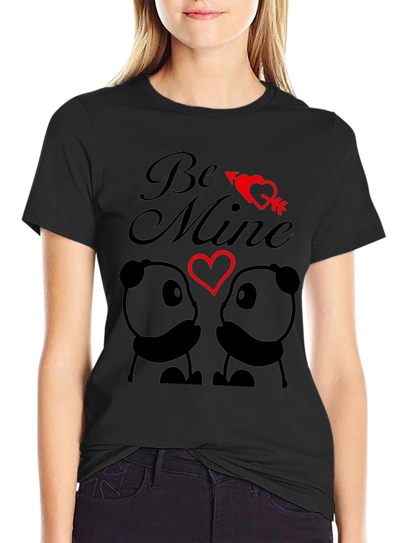 Be Mine Panda Valentine T-Shirt