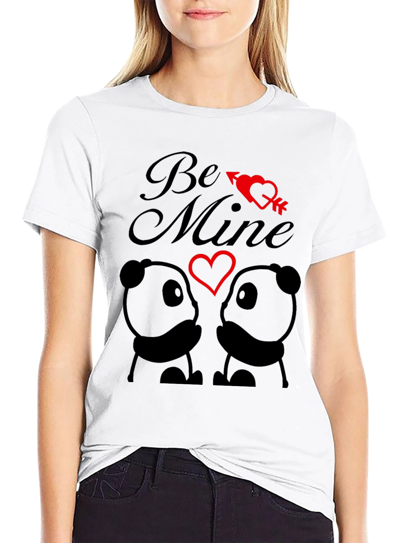 Be Mine Panda Valentine T-Shirt