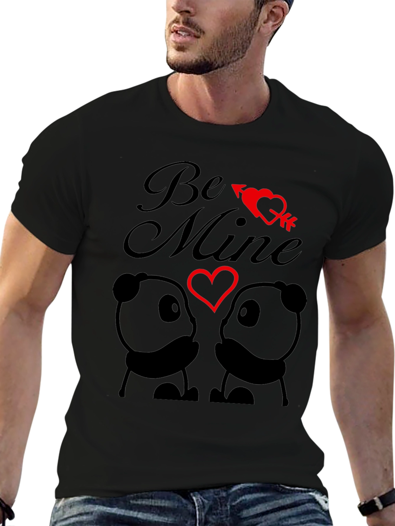 Be Mine Panda Valentine T-Shirt