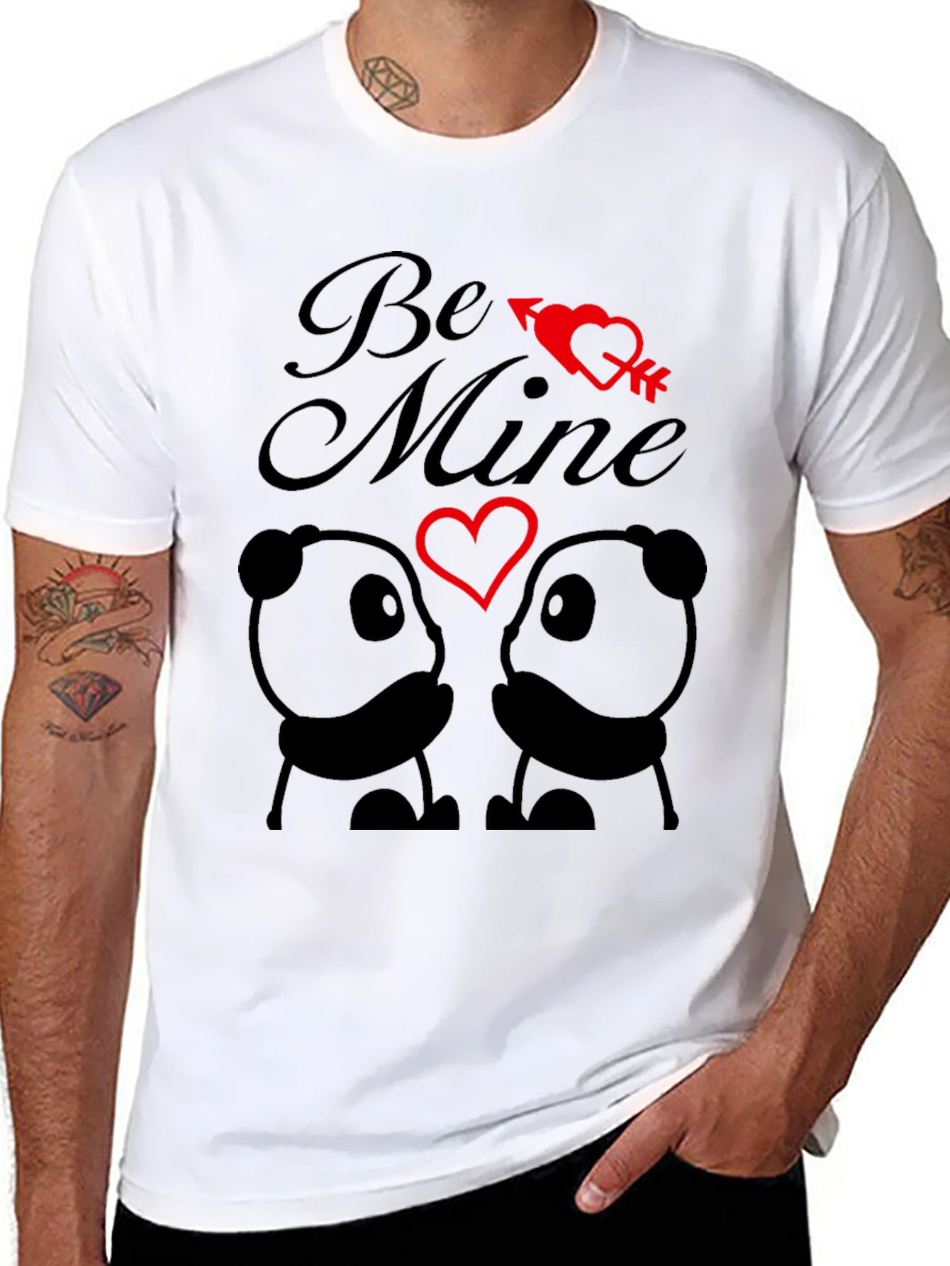 Be Mine Panda Valentine T-Shirt