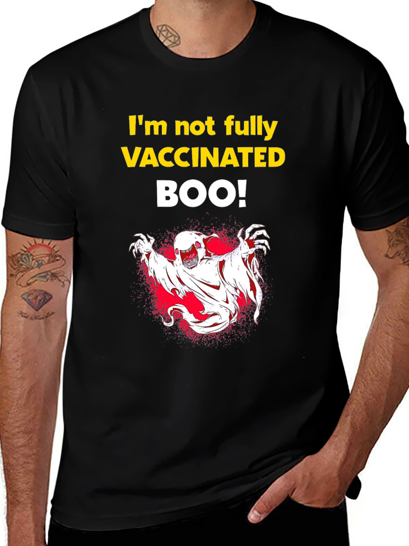 Vaccinated Boo! Halloween T-Shirt