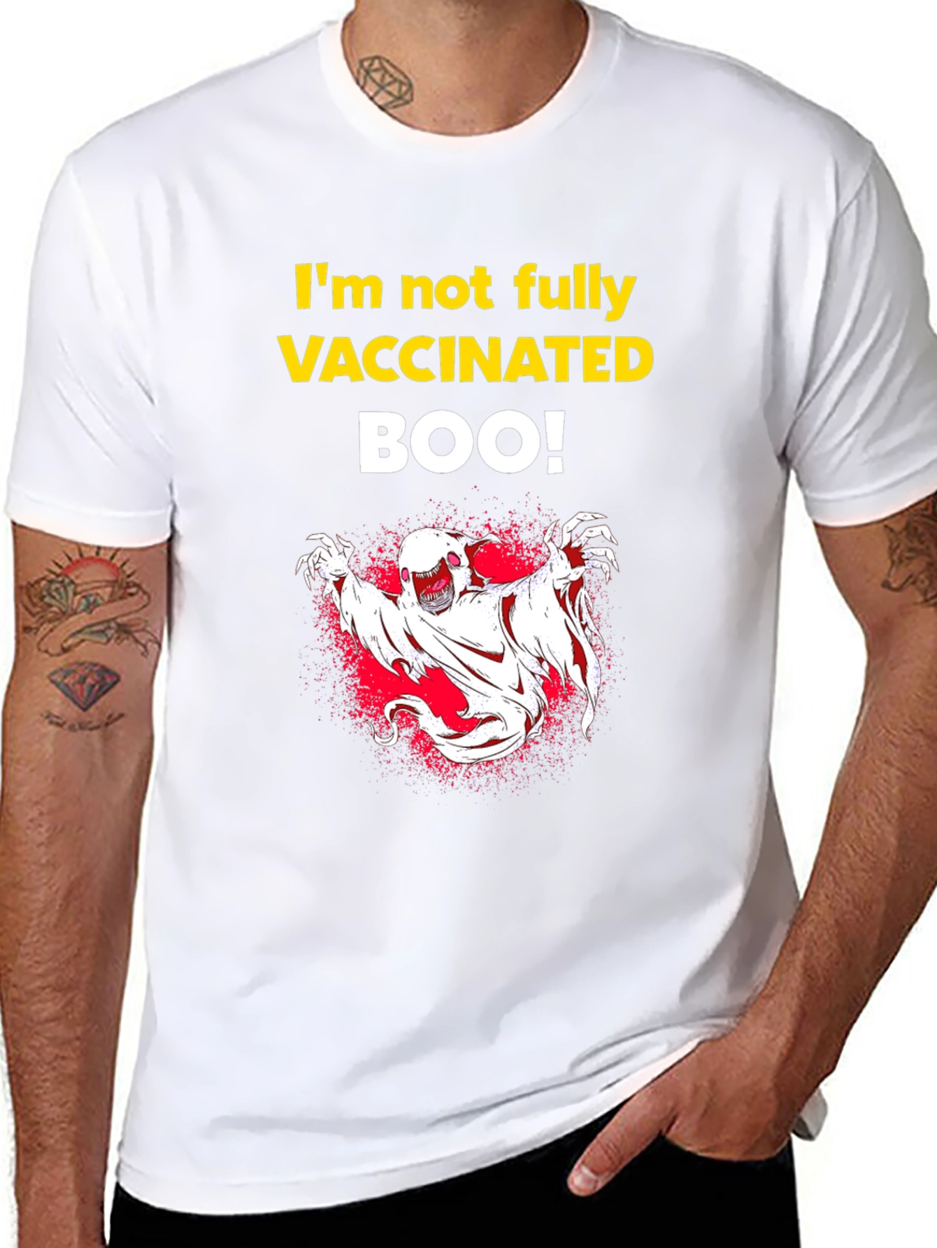 Vaccinated Boo! Halloween T-Shirt